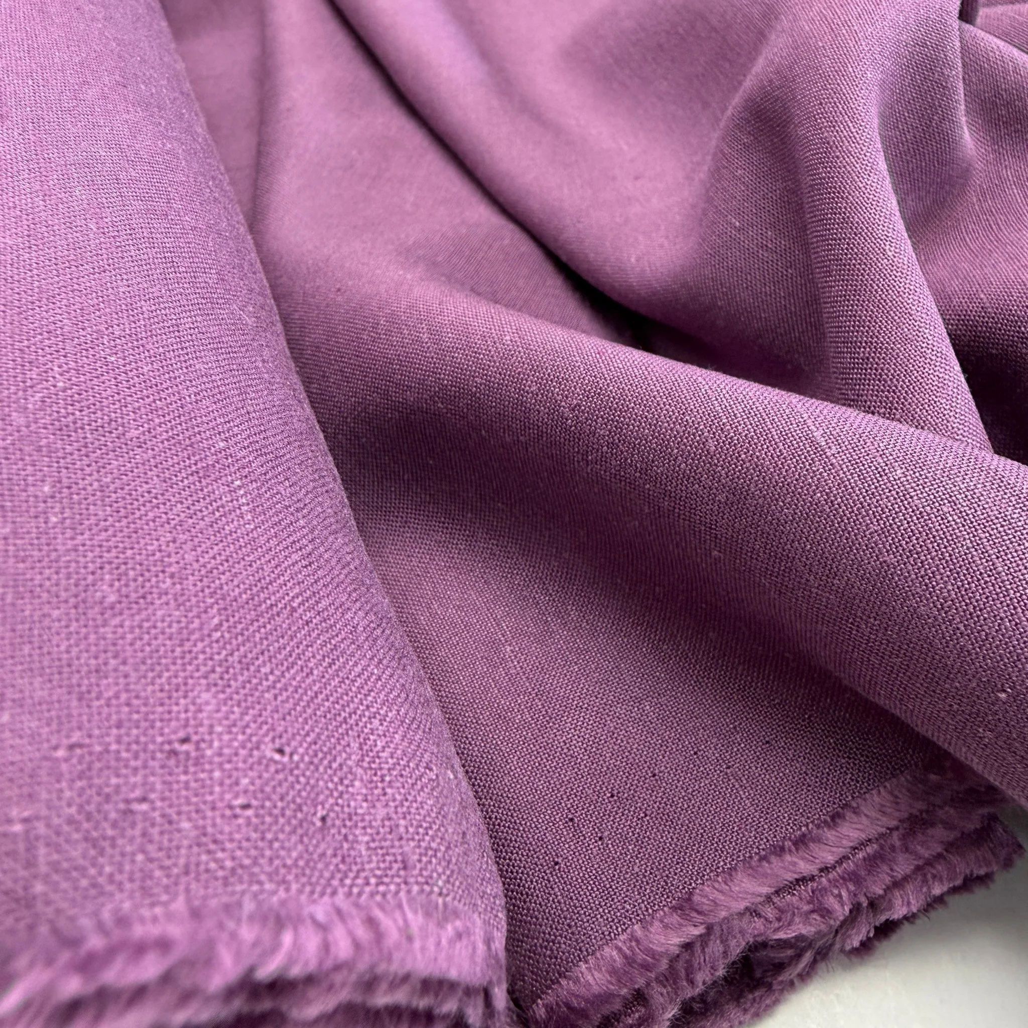 Linen + Viscose + Cotton Mix - Vintage Purple