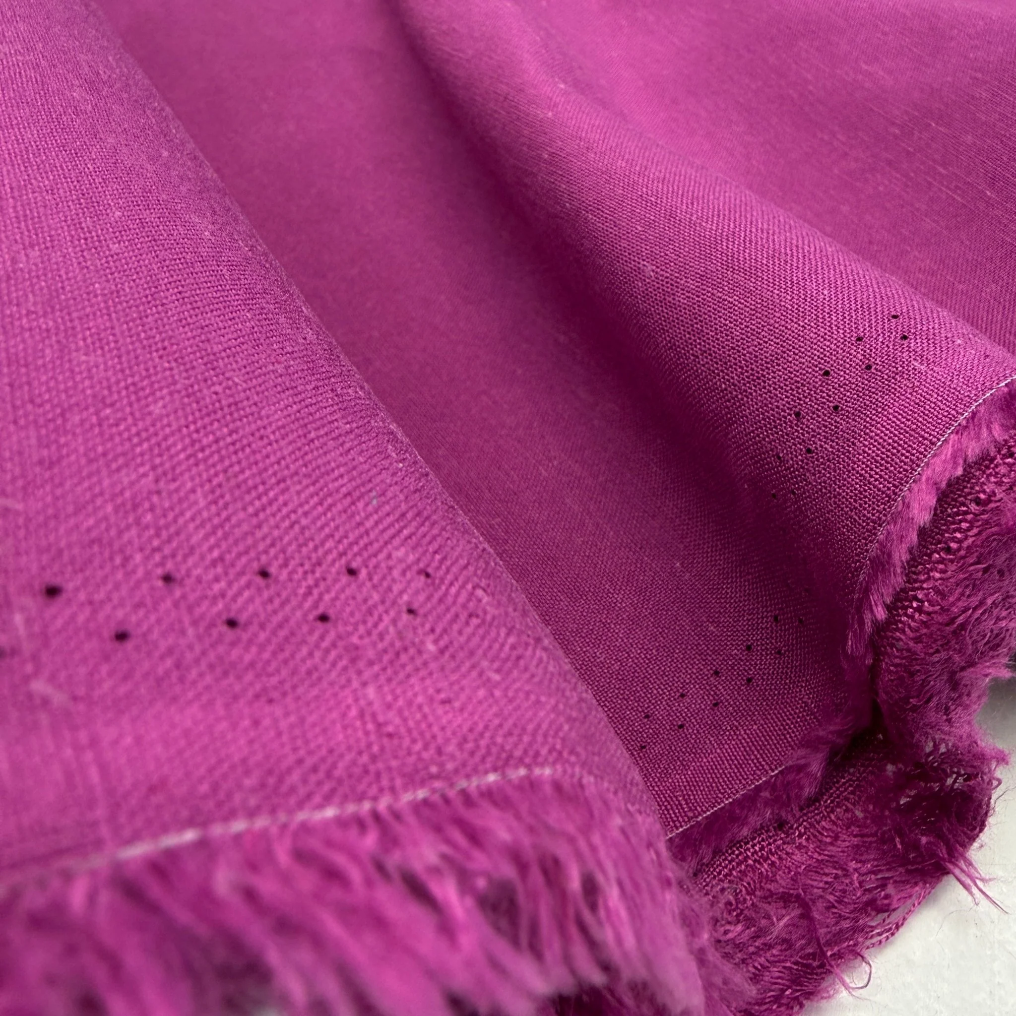 Linen + Viscose + Cotton Mix - Magenta