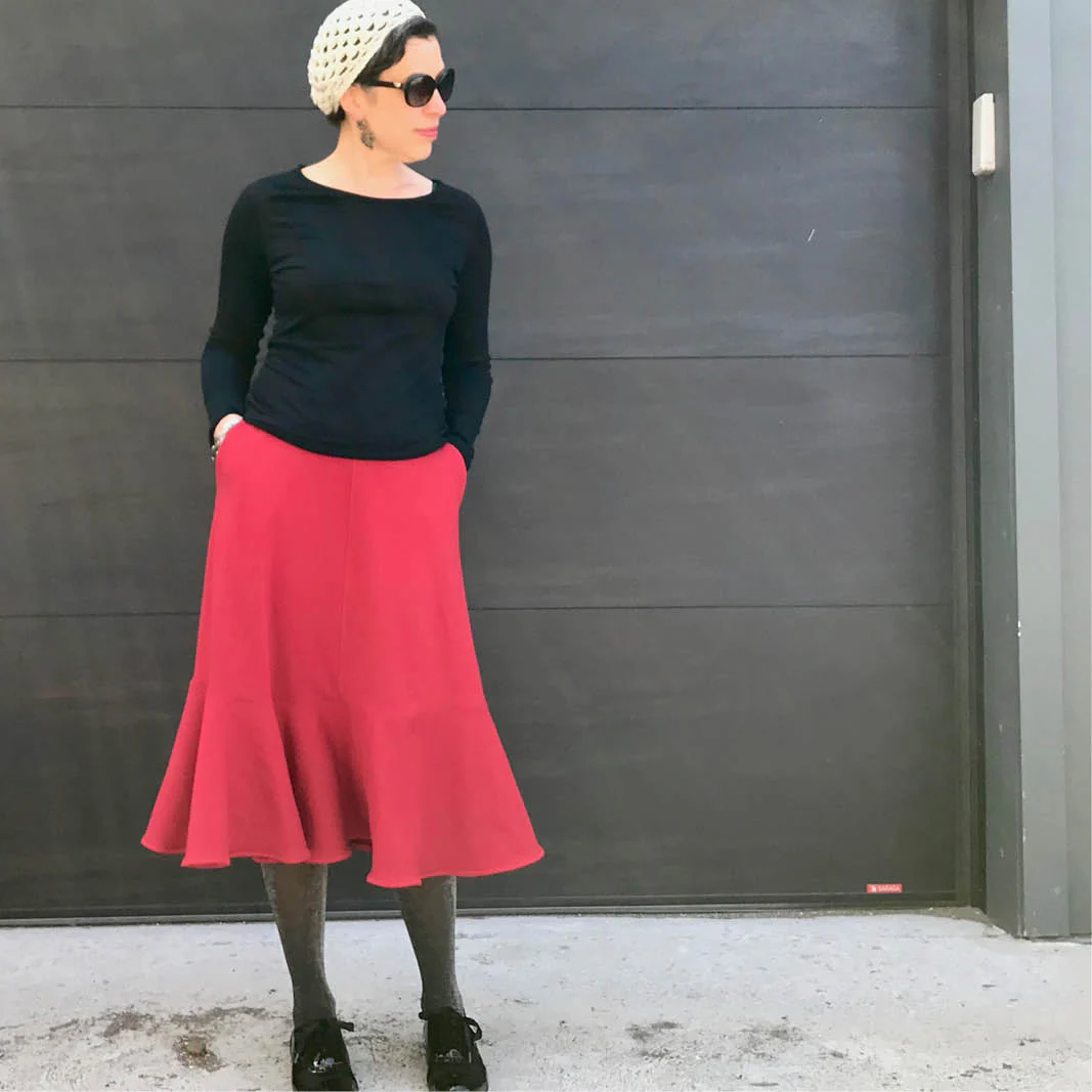 Linea A-Line Skirt Womens Paper Pattern - Wardrobe by Me - Image 4