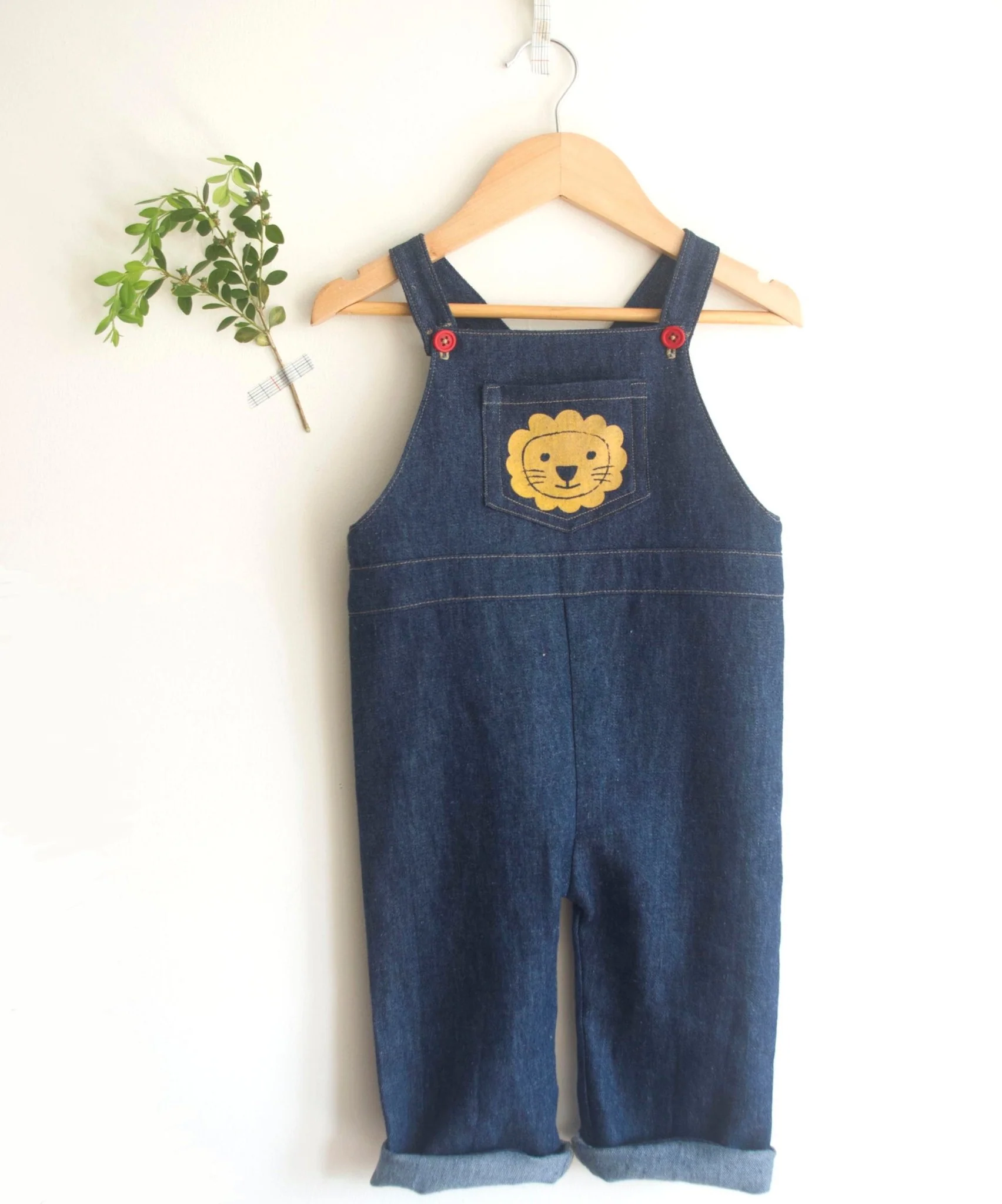 Lion Overalls Childrens Sewing Pattern - Fiona Hanna - Image 2