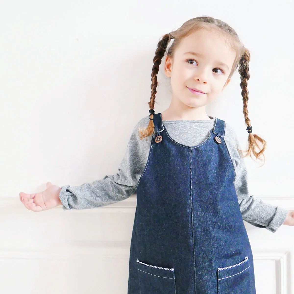London Overalls or Dress Sewing Pattern - Baby 6M/4Y - Ikatee - Image 17