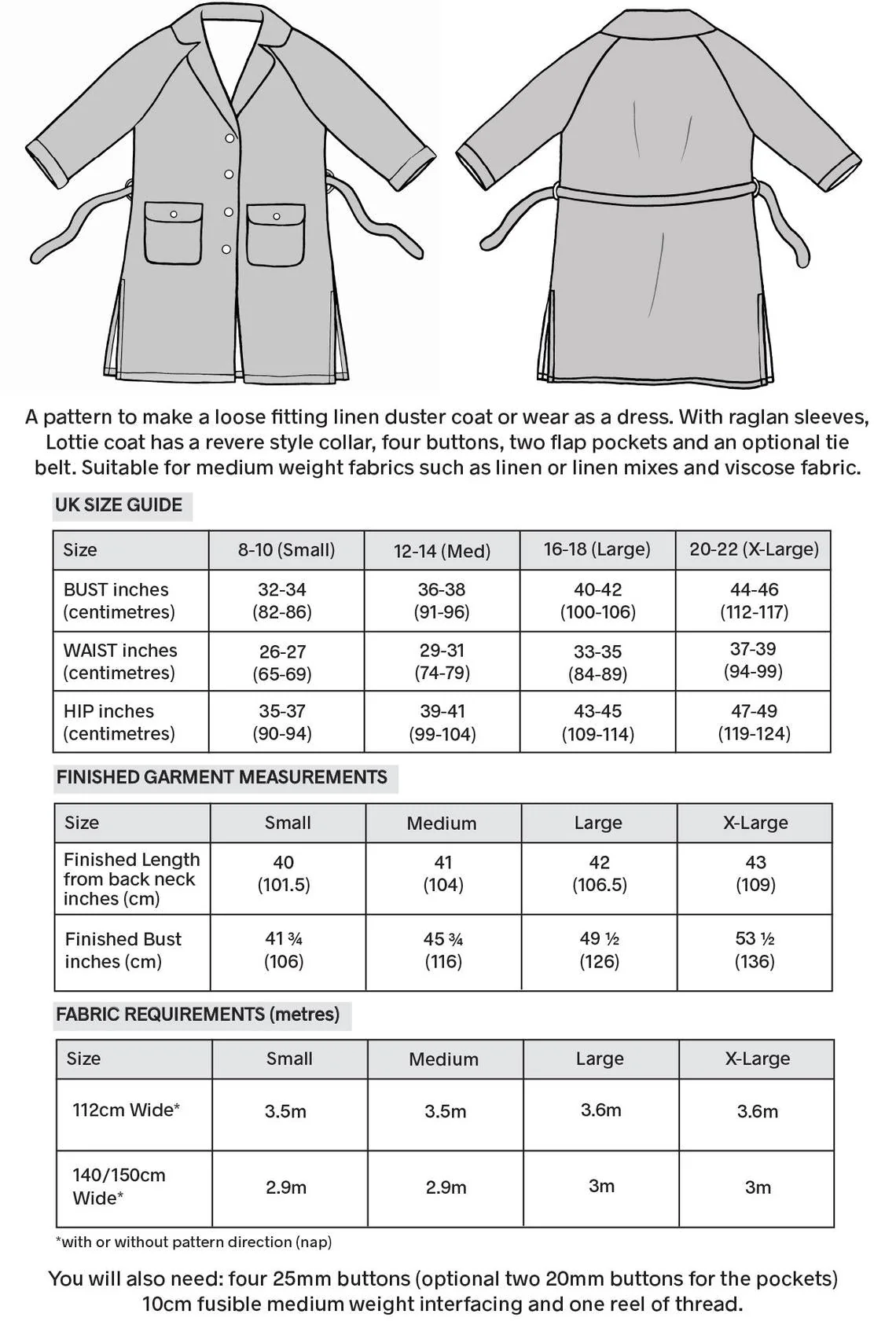 Lottie Duster Coat Pattern - SewGirl UK - Image 10