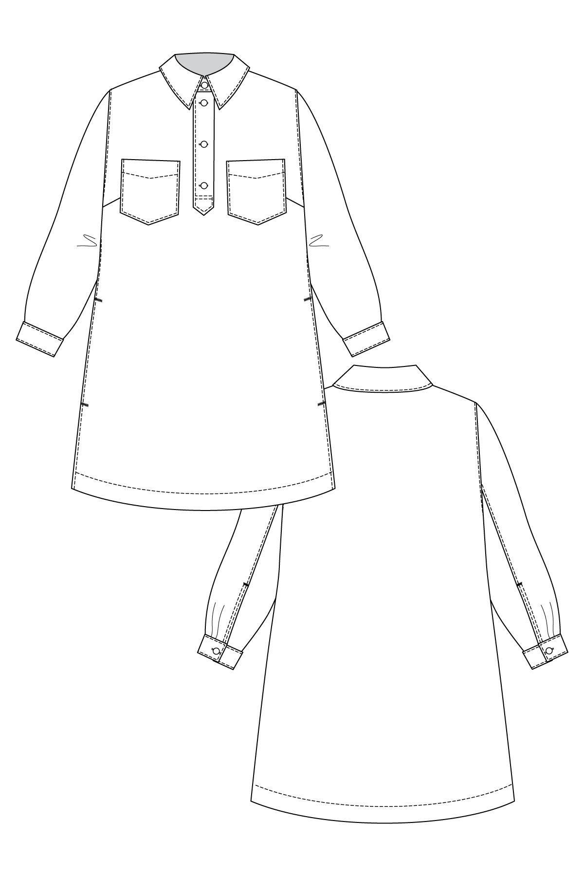 Loviisa Denim Dress - PDF Pattern - Named Clothing - Image 10