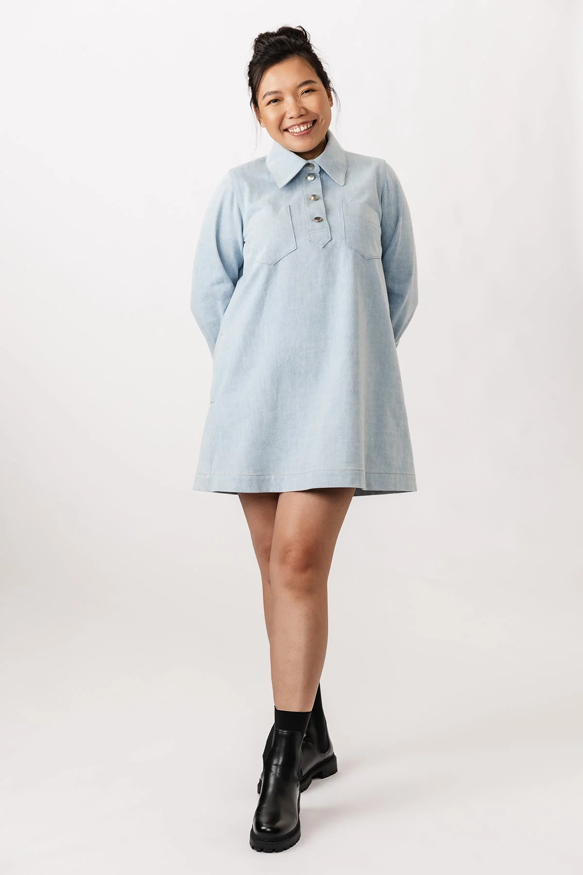 Loviisa Denim Dress - PDF Pattern - Named Clothing - Image 4