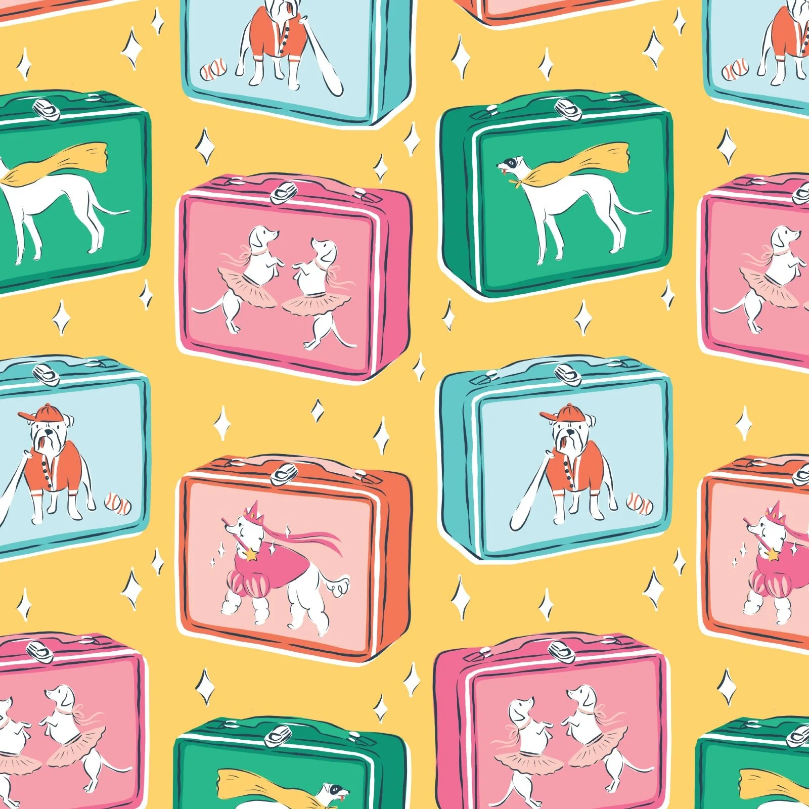 Lunch Buddies - Teacher's Pet - Krissy Mast - Cloud 9 Fabrics - Poplin