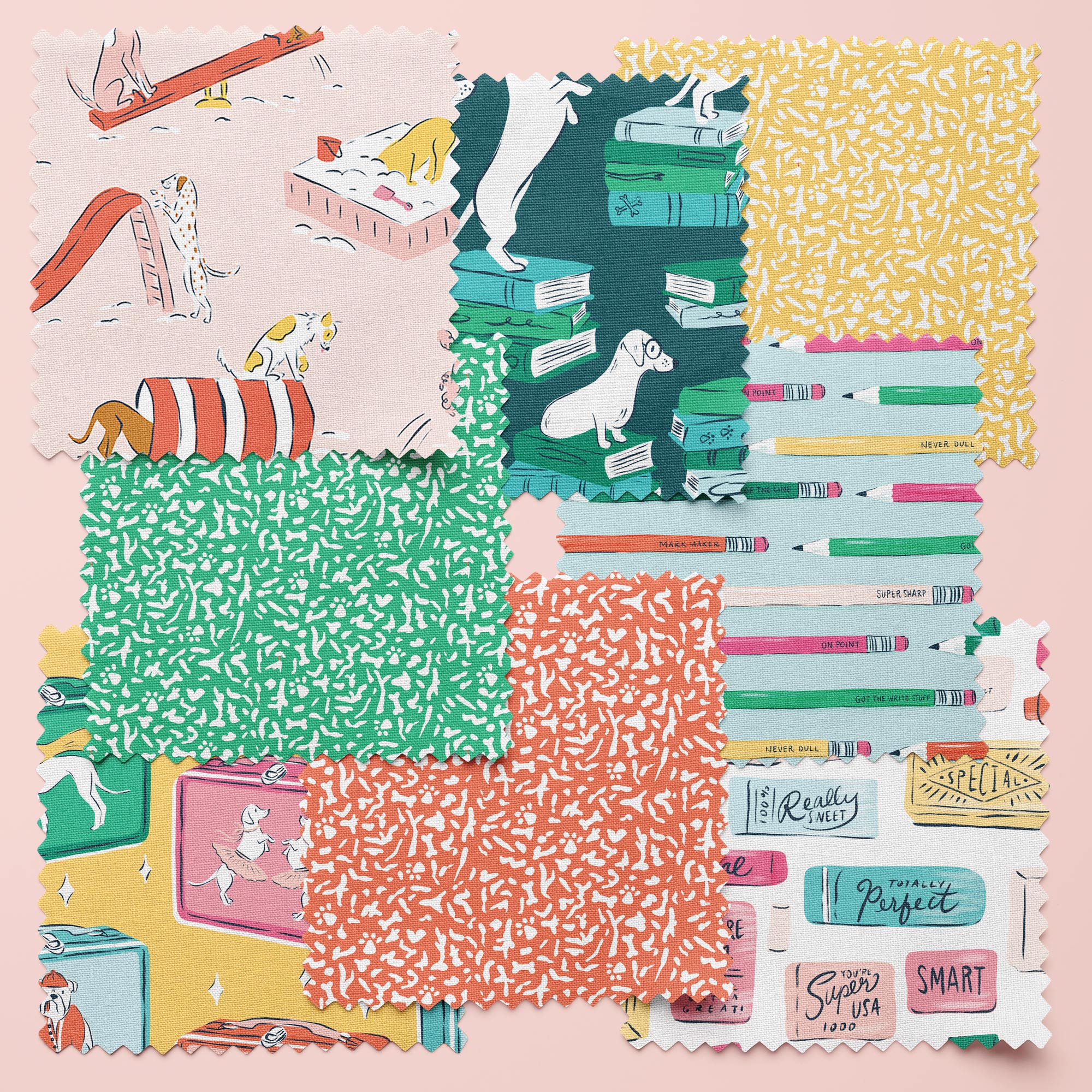 Lunch Buddies - Teacher's Pet - Krissy Mast - Cloud 9 Fabrics - Poplin - Image 3