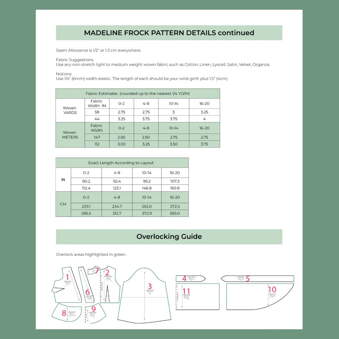 Madeline Frock PDF Pattern - Lydia Naomi - Image 7