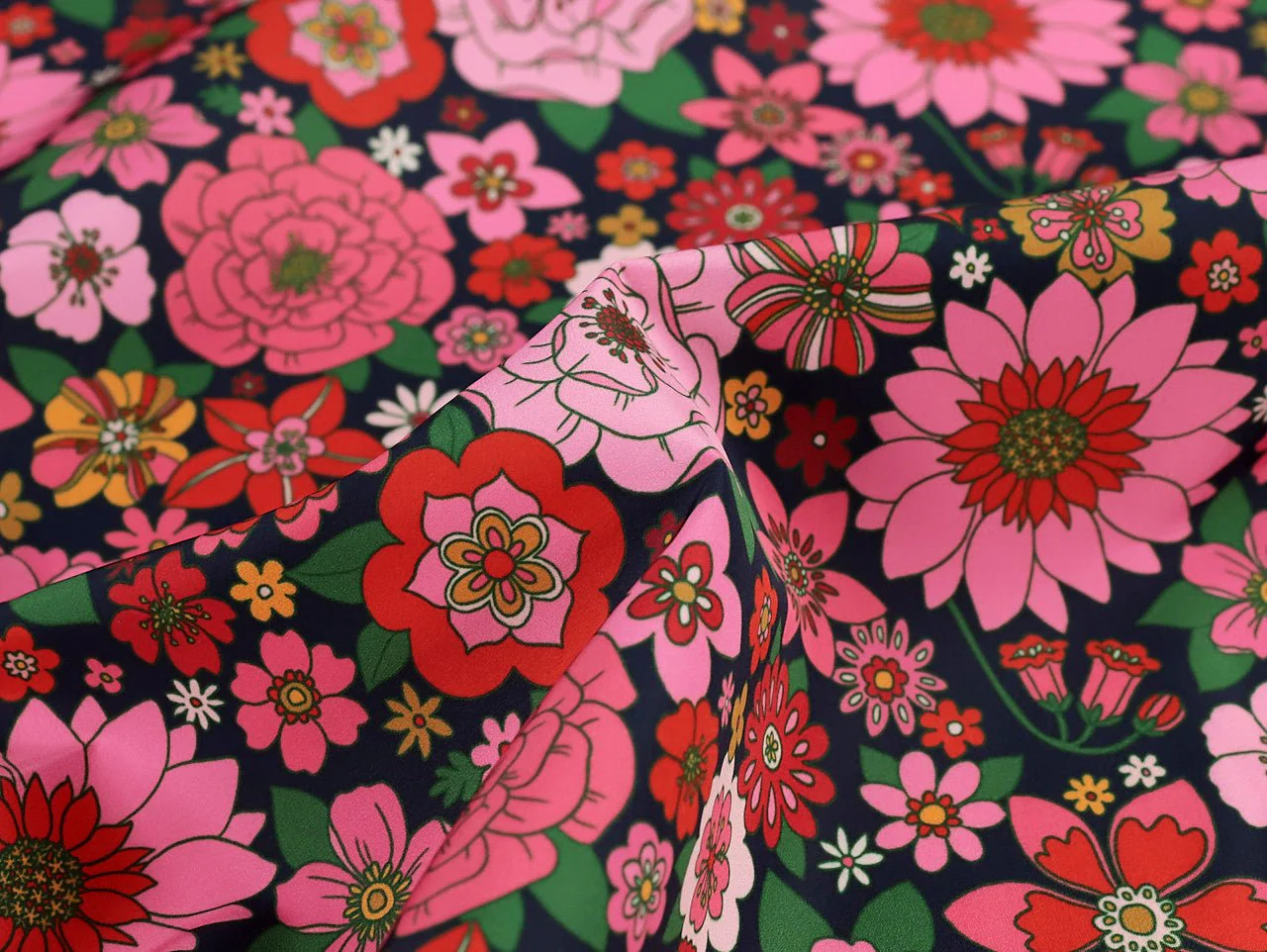 Maggie Water Resistant Fabric - Navy - Fabric Godmother - Image 6