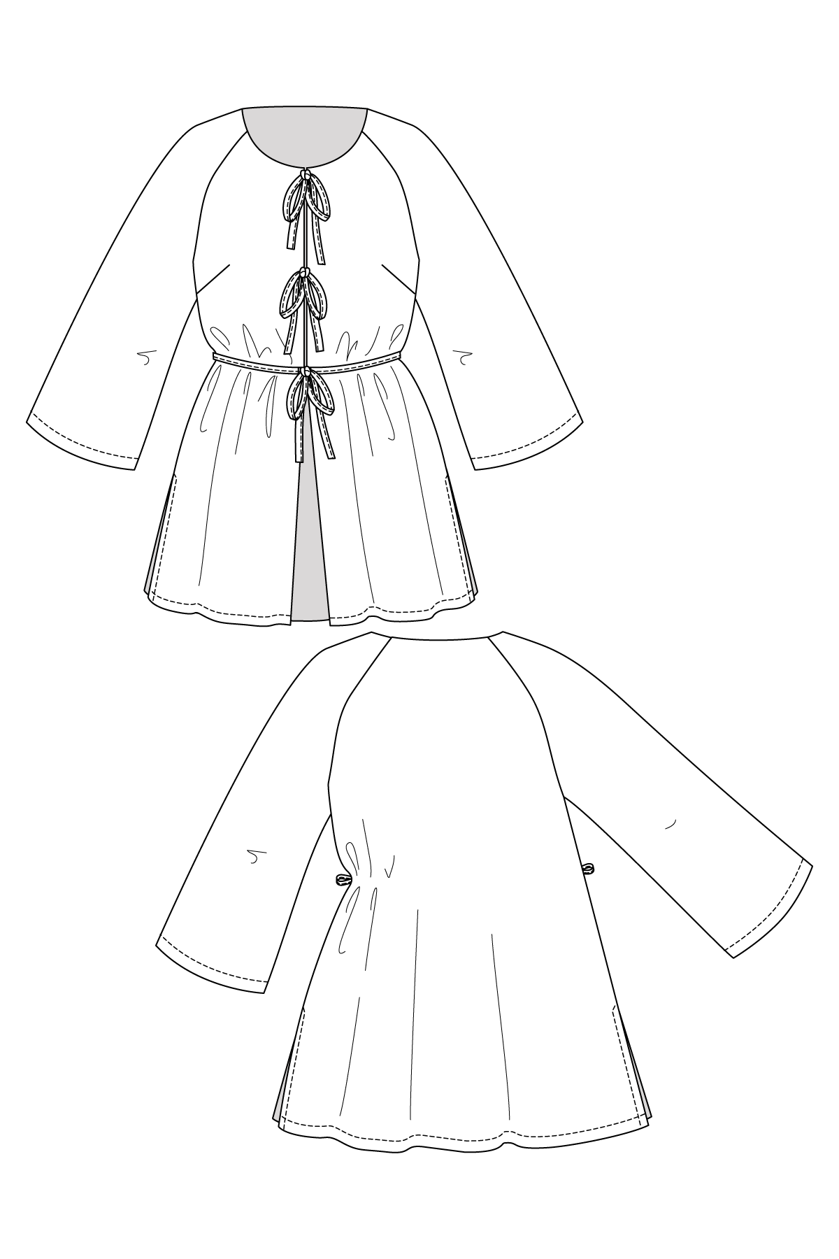 Maite Raglan Tunic & Dress Pattern - Named Clothing - Image 17