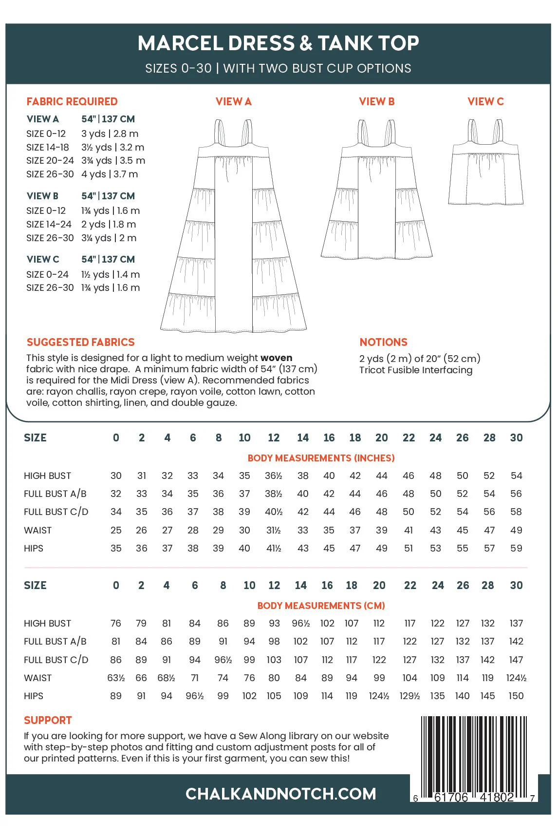 Marcel Dress/Tank Top Pattern - Chalk + Notch - Image 16
