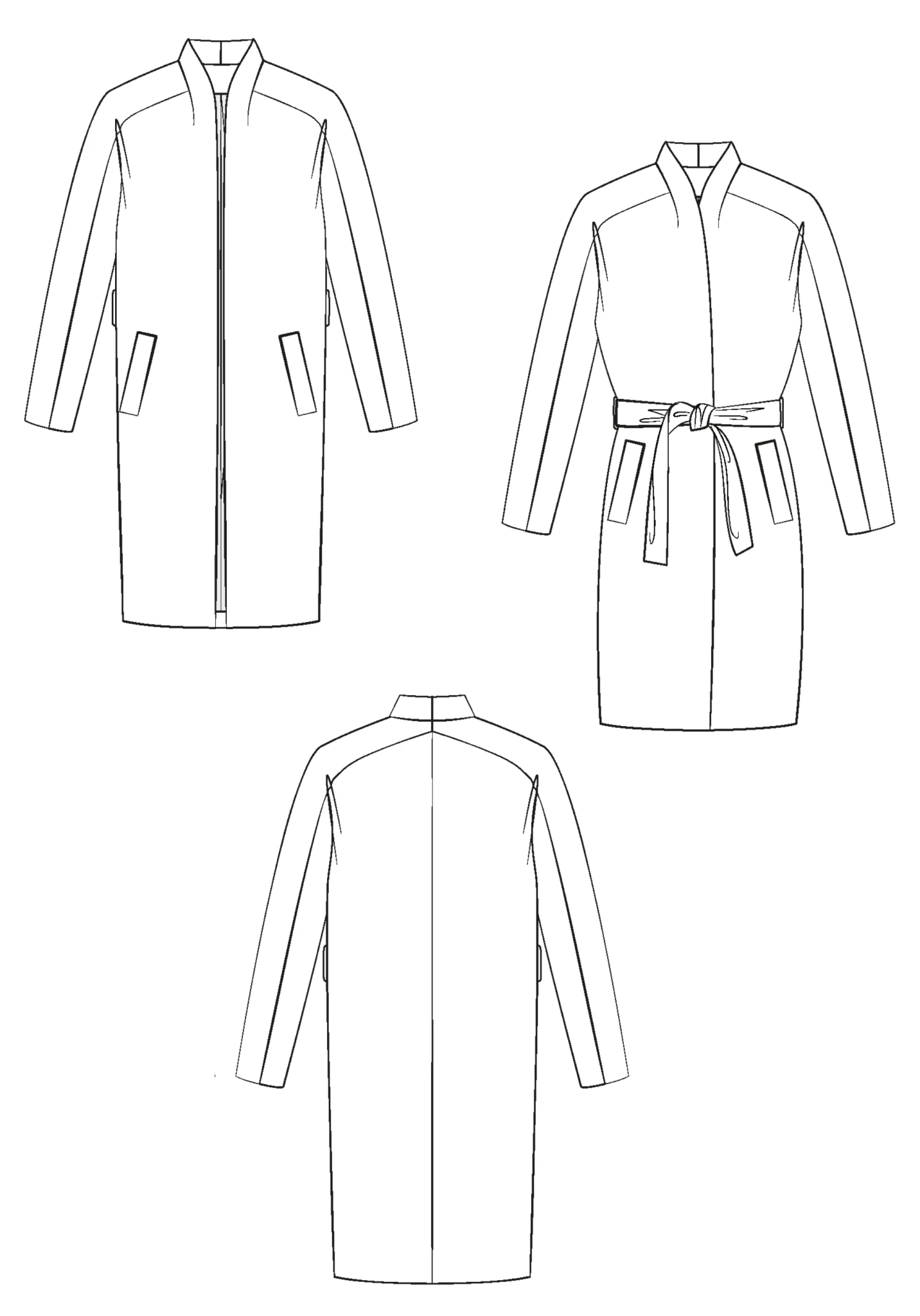 Marcello Coat Paper Sewing Pattern - Maison Fauve - Image 20