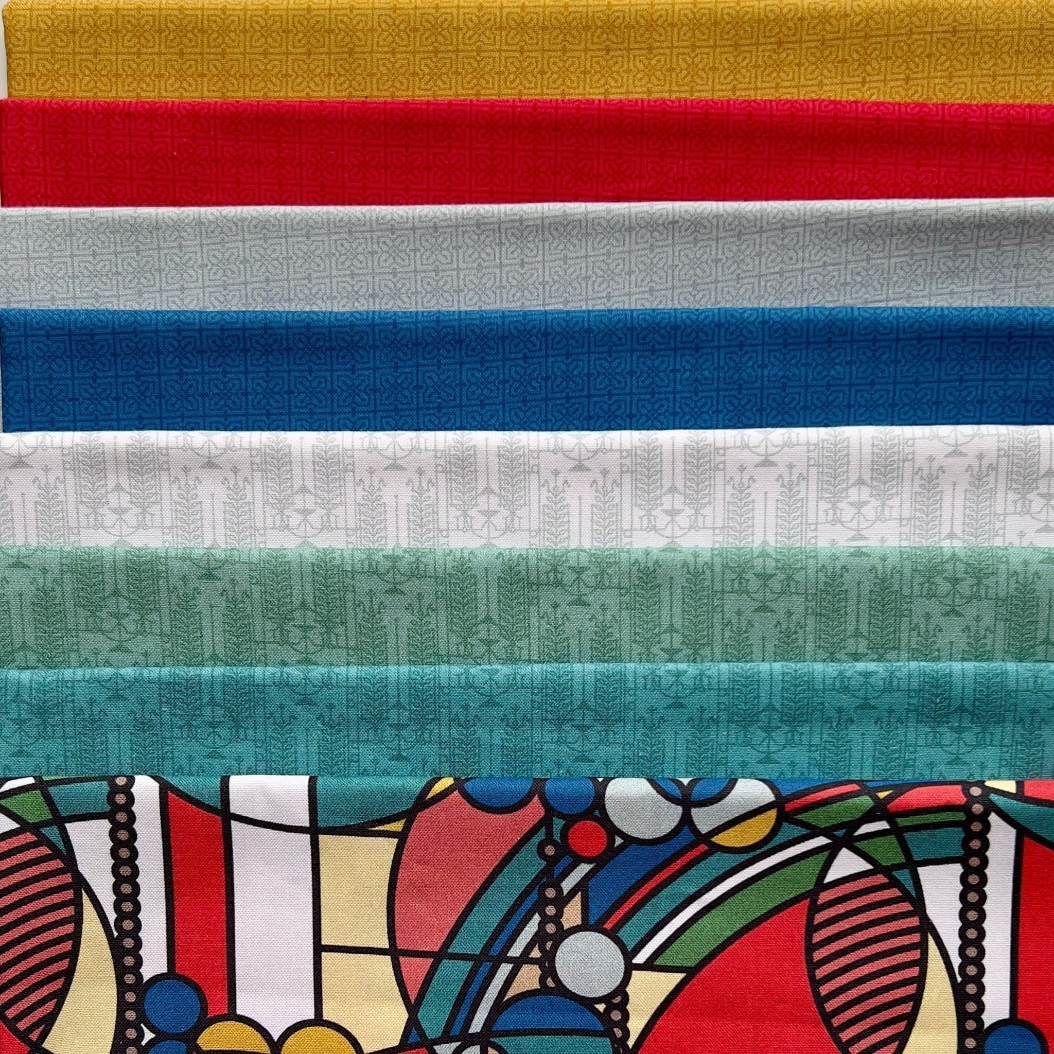 March Balloons 108" Wide - Bright - Frank Lloyd Wright - Cloud 9 Fabrics - Poplin - Image 7