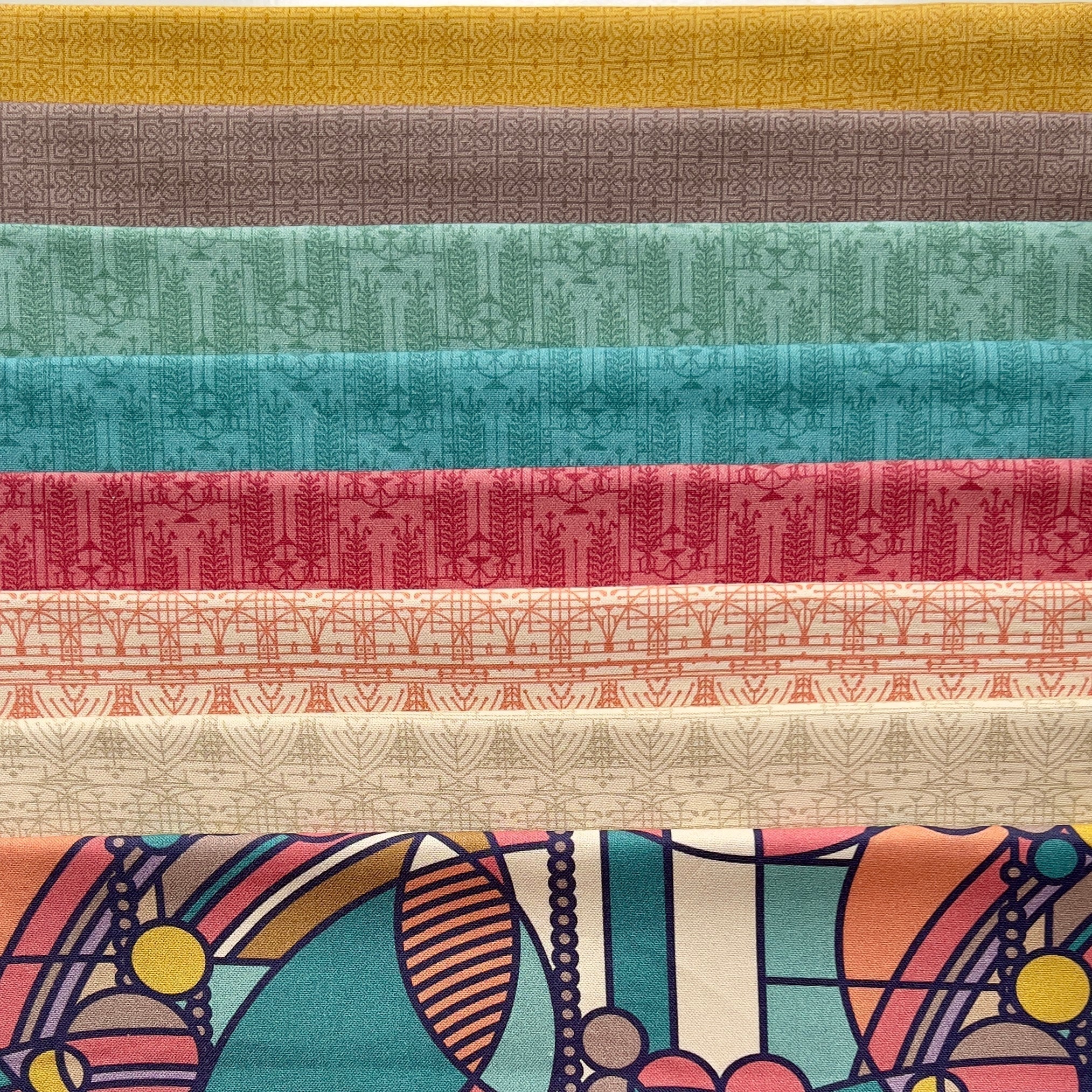 March Balloons 108" Wide - Bright - Frank Lloyd Wright - Cloud 9 Fabrics - Poplin - Image 8