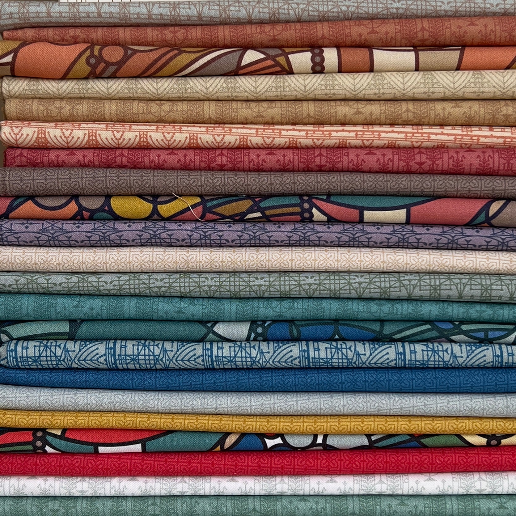 March Balloons - Design C - Oak Bark - Frank Lloyd Wright - Cloud 9 Fabrics - Poplin - Image 9