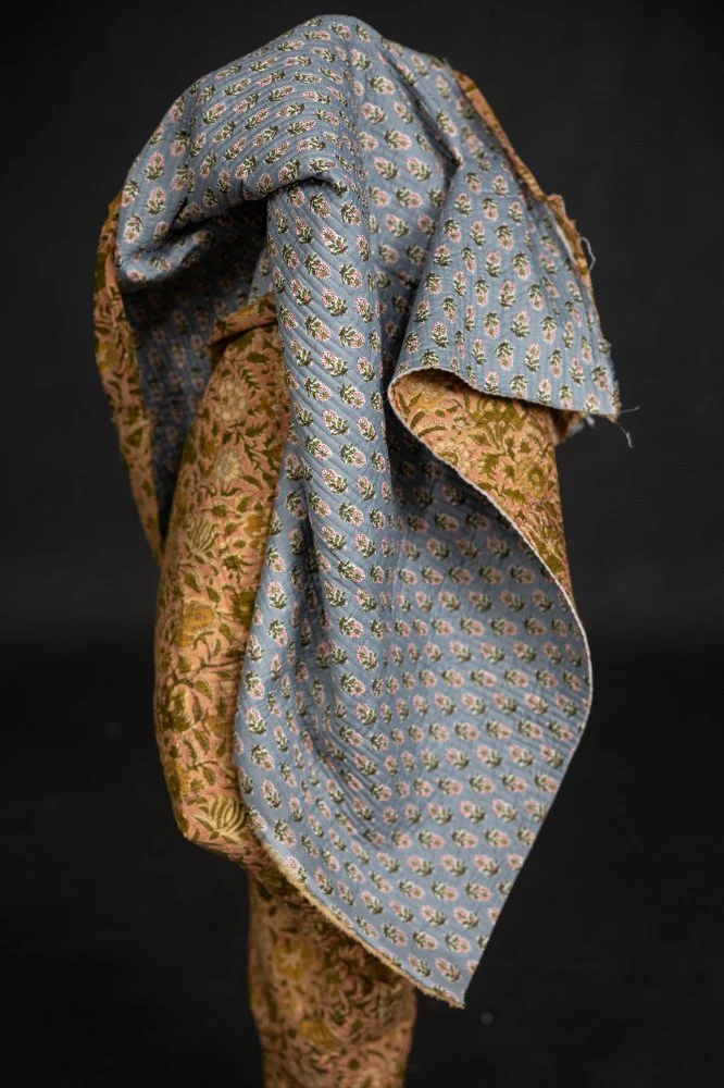 Maricel Pinks/Phoebe Blues Quilt Indian Cotton - Merchant & Mills - Image 3