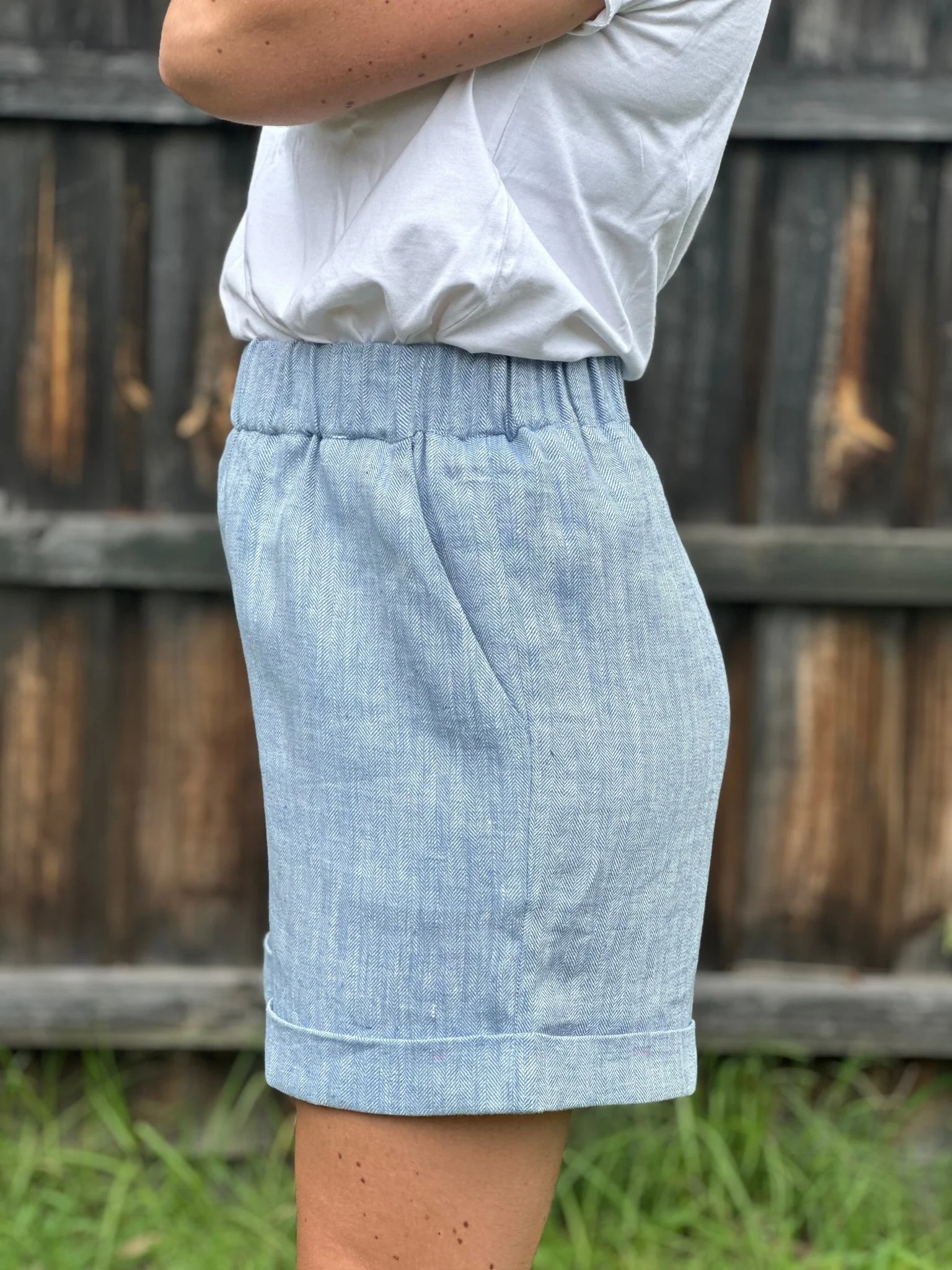 Marlo Womens High Waisted Everyday Shorts PDF Sewing Pattern - Atelier Mimito - Image 5