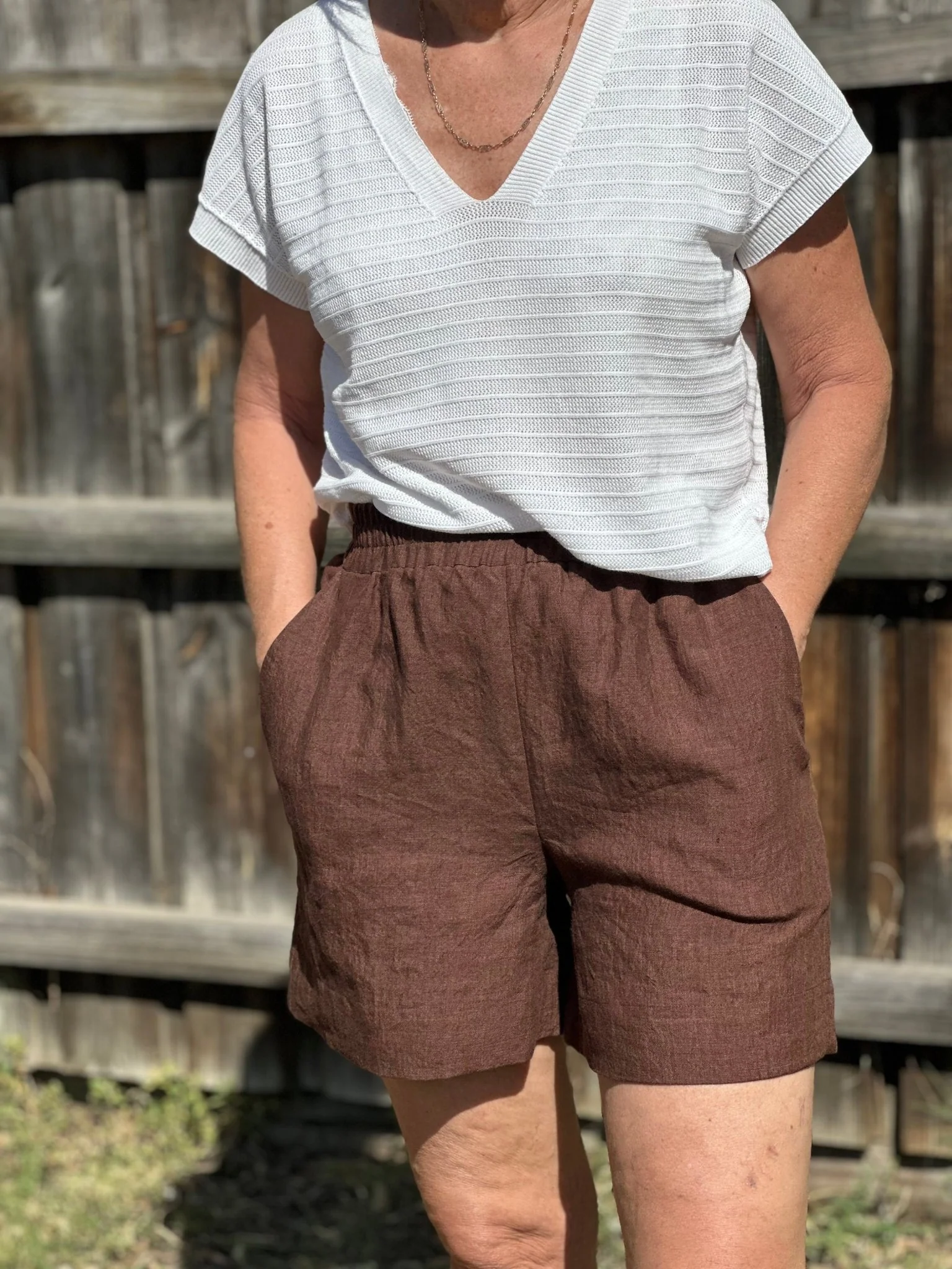 Marlo Womens High Waisted Everyday Shorts PDF Sewing Pattern - Atelier Mimito - Image 8