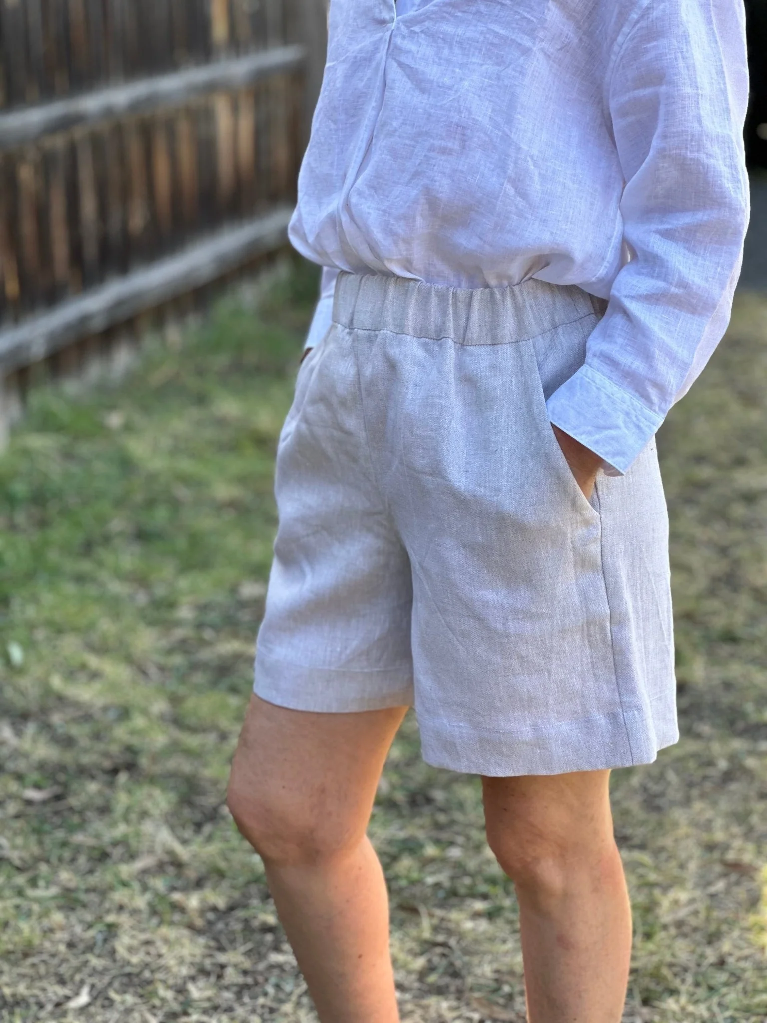 Marlo Womens High Waisted Everyday Shorts PDF Sewing Pattern - Atelier Mimito - Image 9