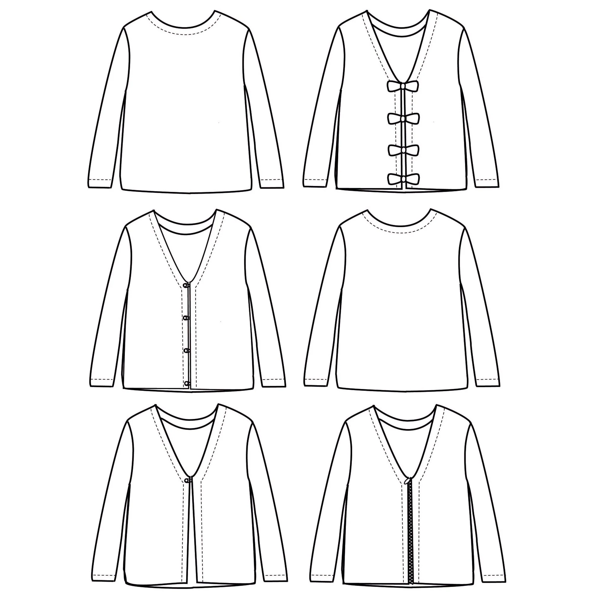 Masha Cardigan & Sweater Sewing Pattern- Girl 3/12Y - Ikatee - Image 25
