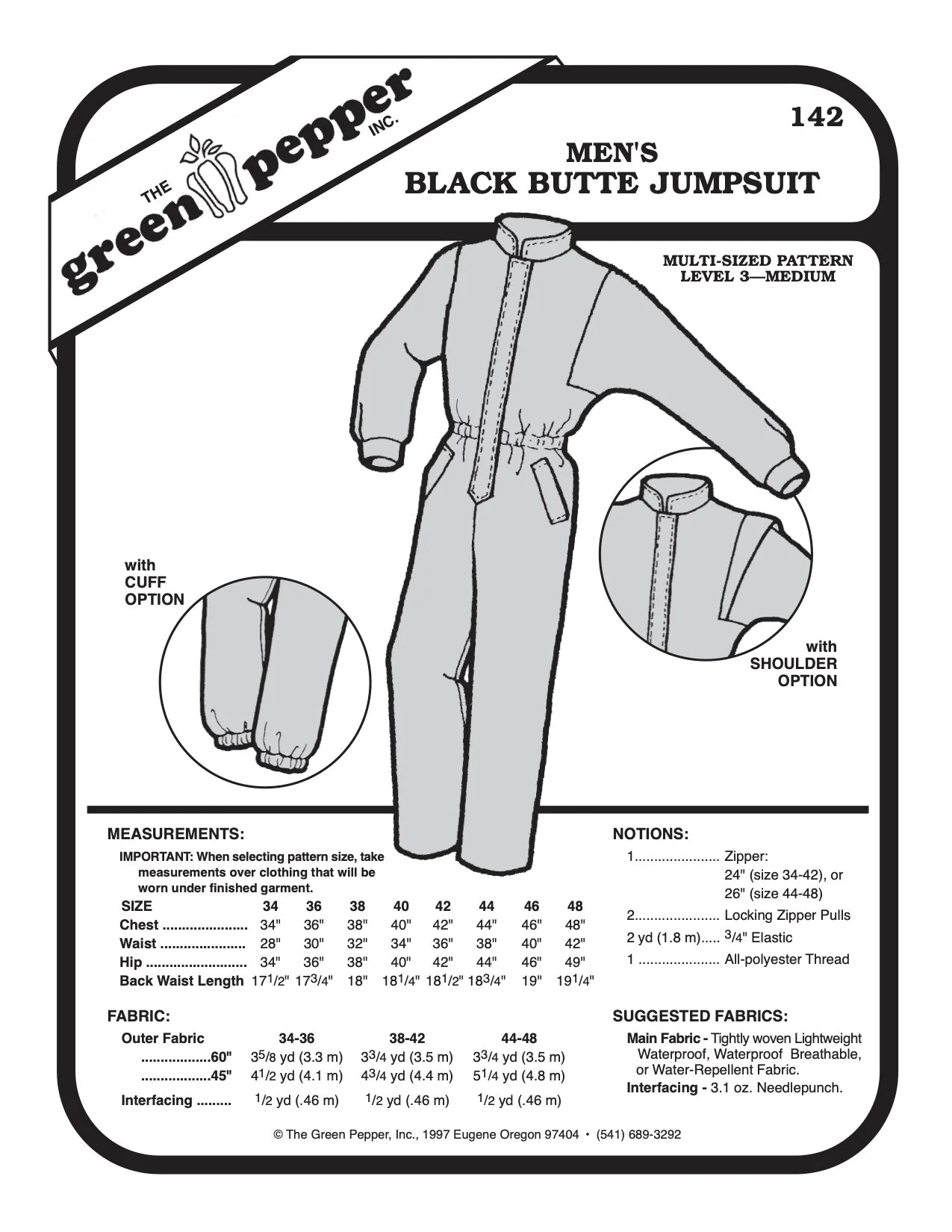 Men’s Black Butte Jumpsuit Pattern - 142 - The Green Pepper Patterns - Image 2