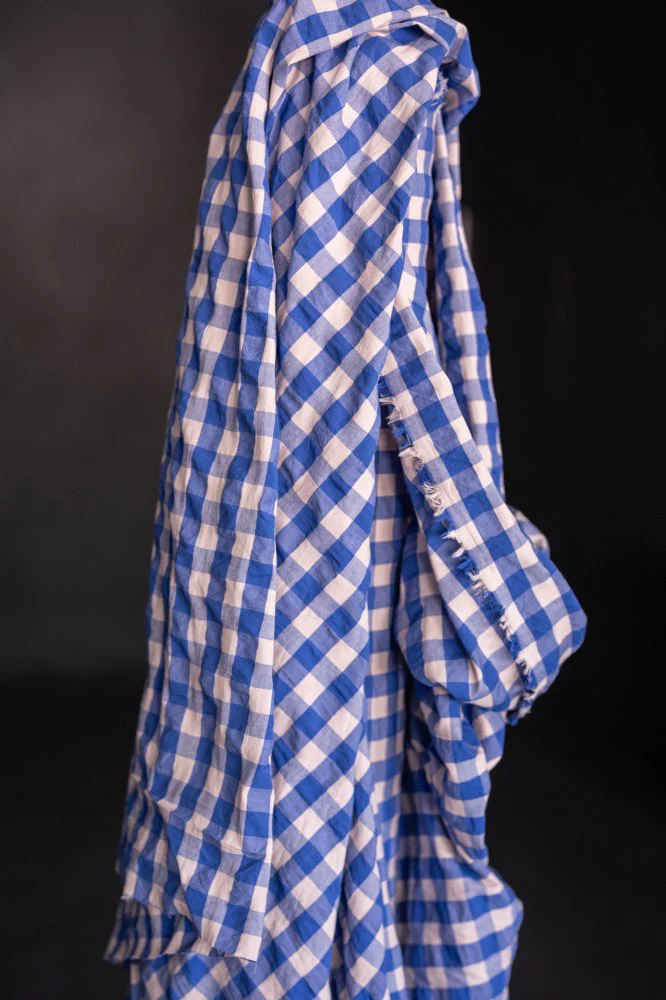 Merryweather Gingham Indian Organic Cotton Seersucker - Merchant & Mills