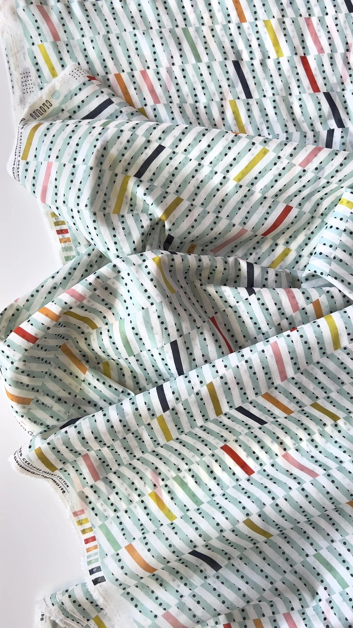 Metro Tiles - Metro Garden by Avril Loreti - Cloud 9 Fabrics - Batiste