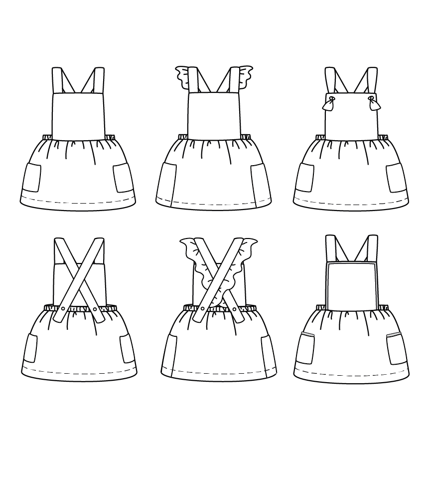 Milano Dress Sewing Pattern - Baby Girl 6M/4Y - Ikatee - Image 13