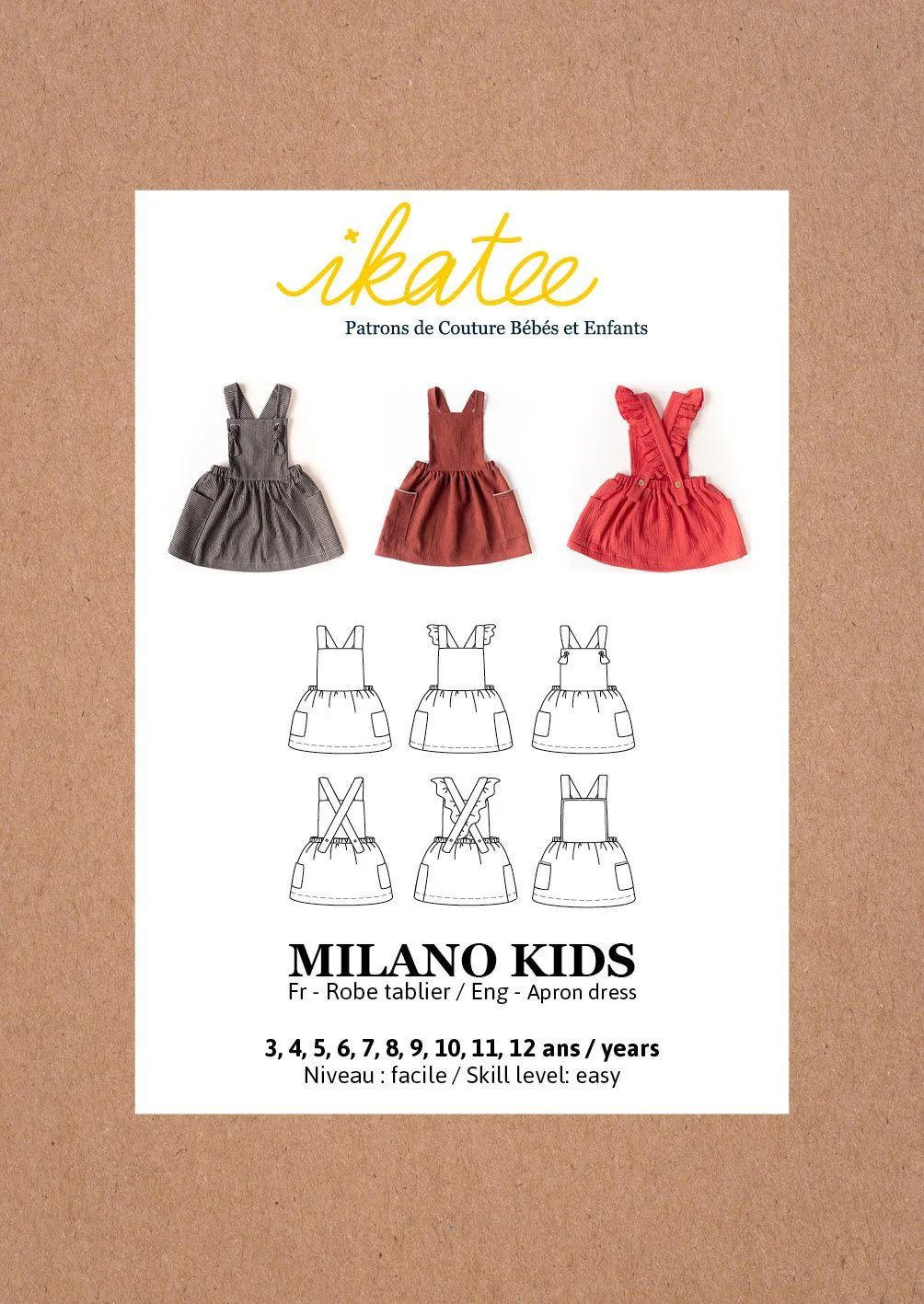 Milano Dress Sewing Pattern - Girl 3/12Y - Ikatee - Image 14