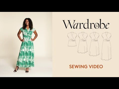 Mirri Wrap Dress Womens Paper Pattern - Wardrobe by Me - Image 2