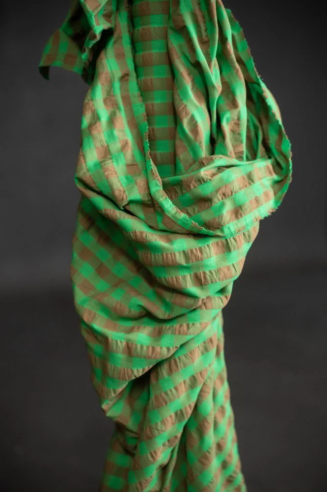 Mojito Gingham Seersucker Indian Organic Cotton - Merchant & Mills