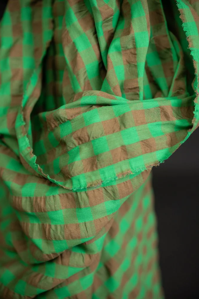 Mojito Gingham Seersucker Indian Organic Cotton - Merchant & Mills - Image 2