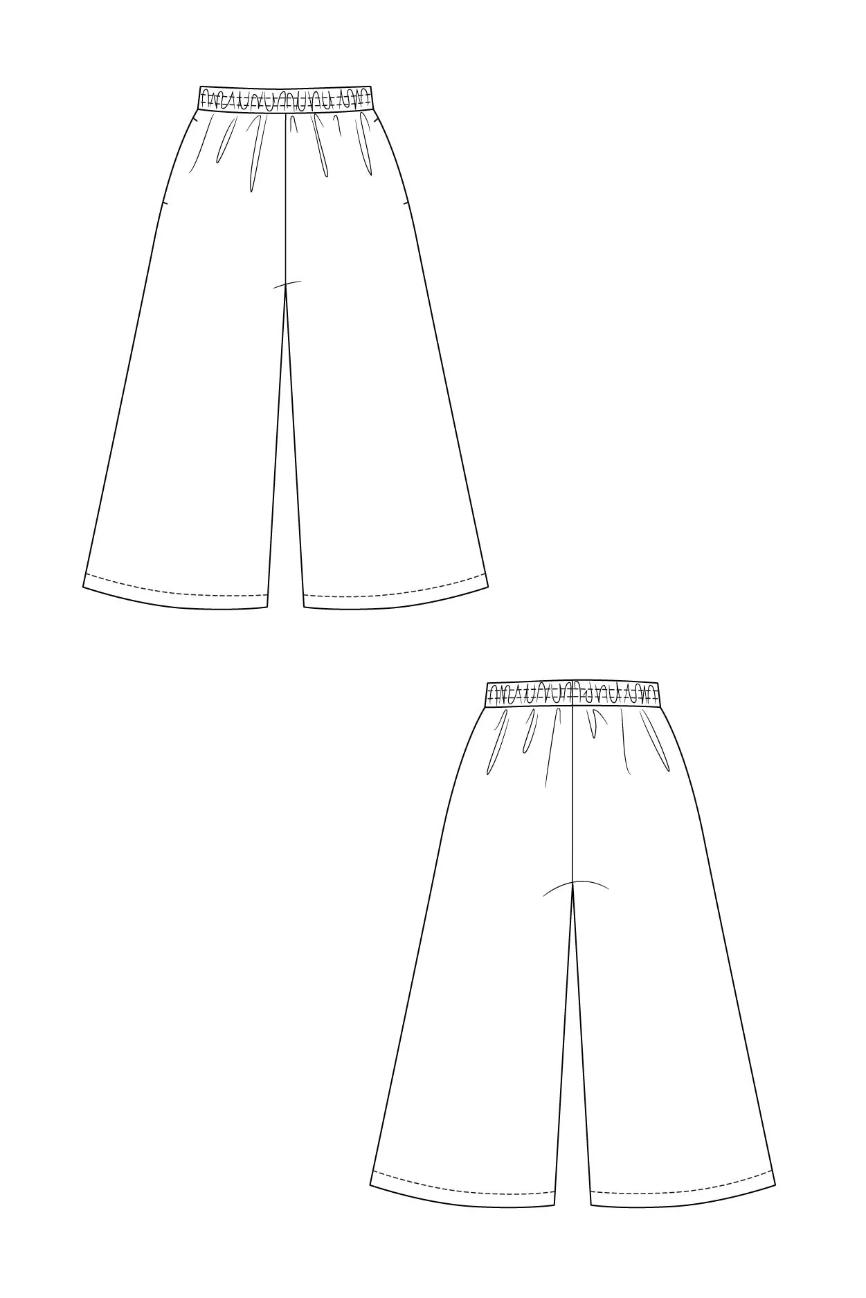 Ninni Elastic Waist Culottes  - PDF Pattern - Named Clothing - Image 10