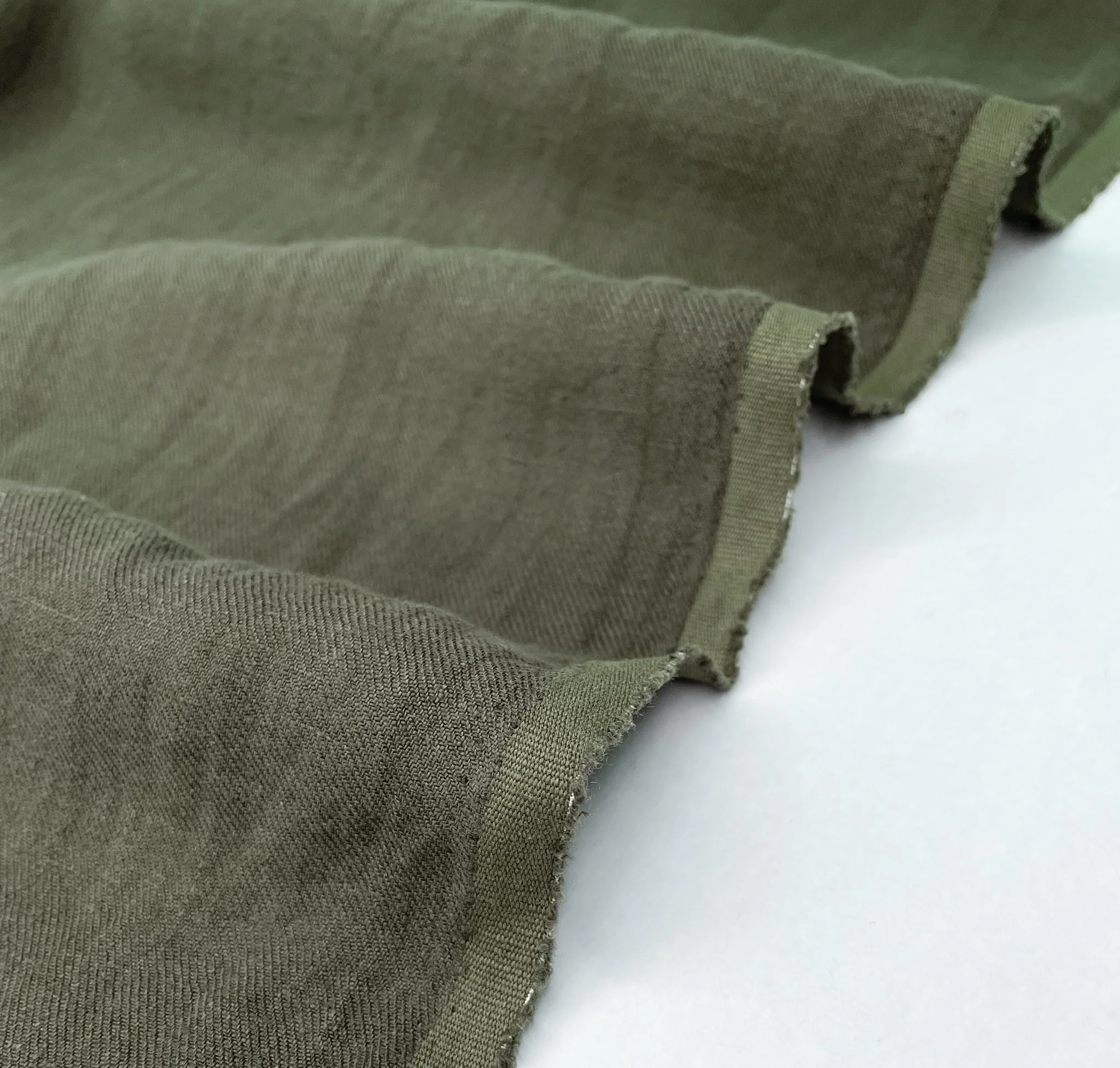 Heavy Sand-Washed Linen Twill - Bark