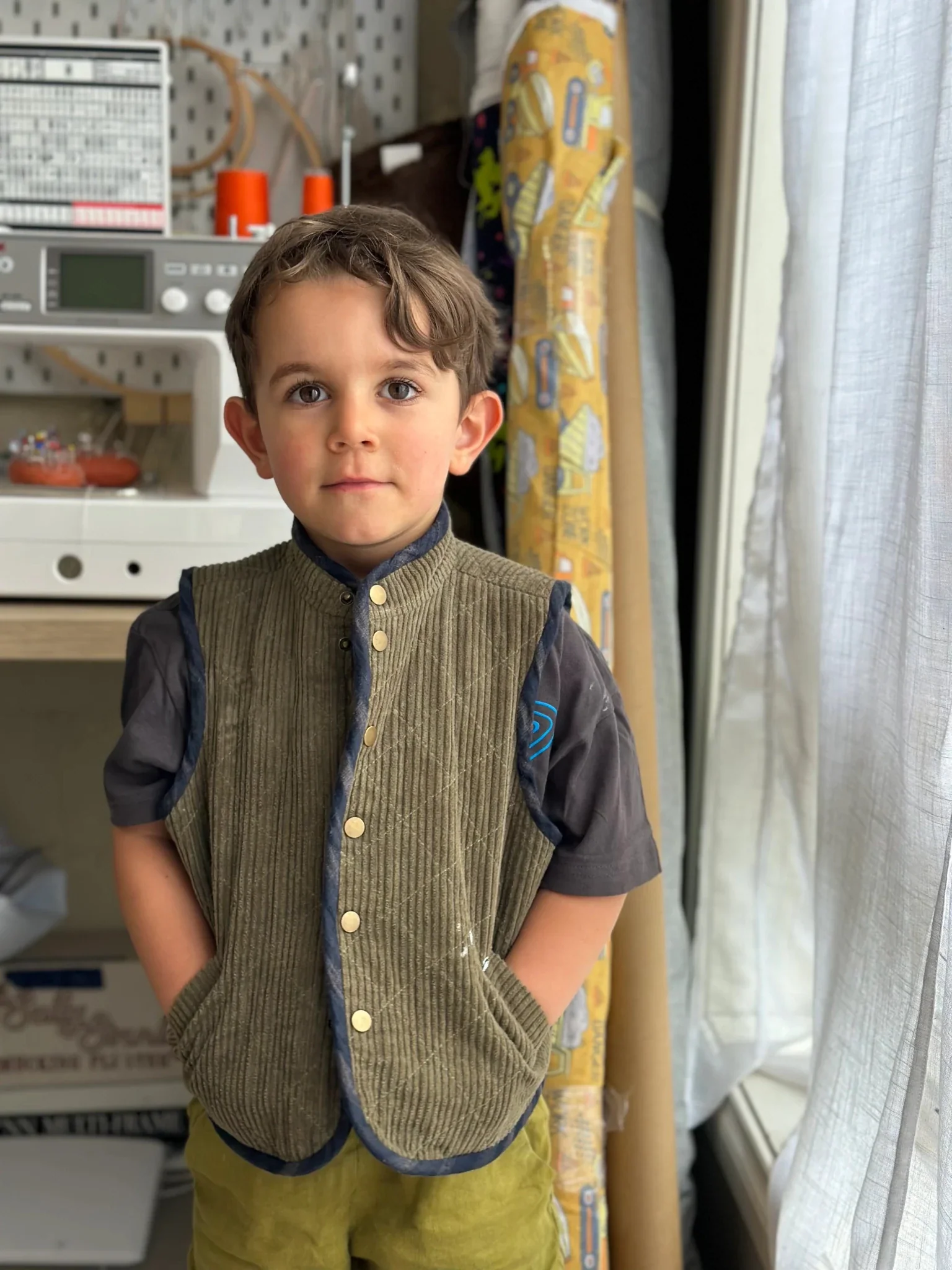 Nonni Vest Gender Neutral Kids (12mo-12yrs) PDF Sewing Pattern - Atelier Mimito - Image 11
