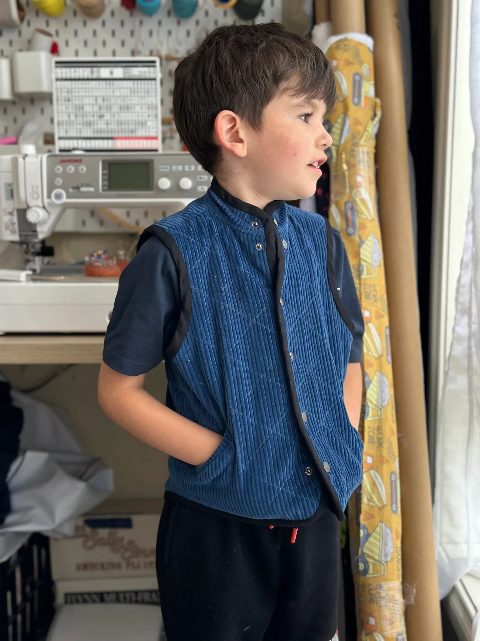 Nonni Vest Gender Neutral Kids (12mo-12yrs) PDF Sewing Pattern - Atelier Mimito - Image 12