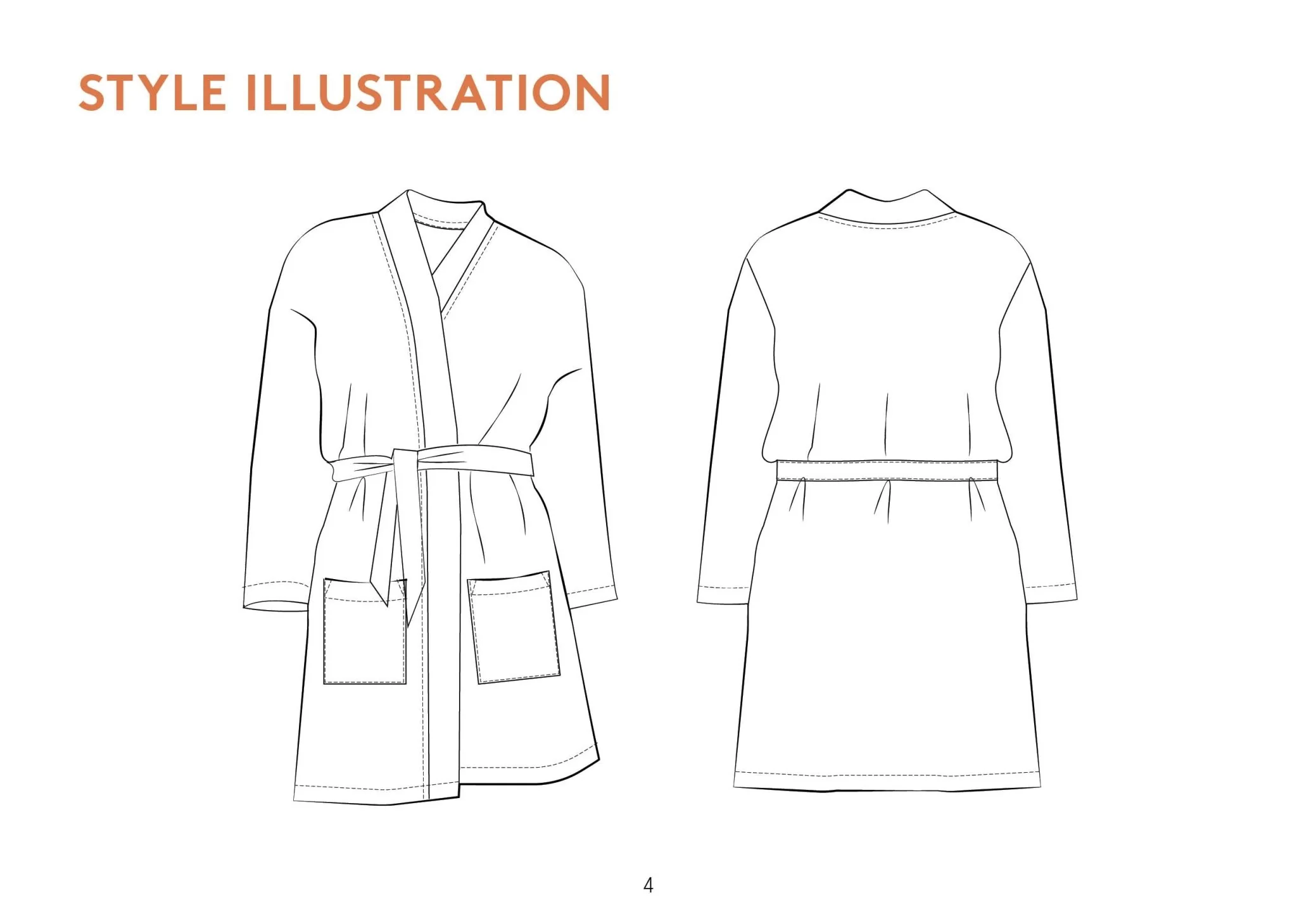 Norma Jean Wrap Womens Paper Pattern - Wardrobe by Me - Image 6