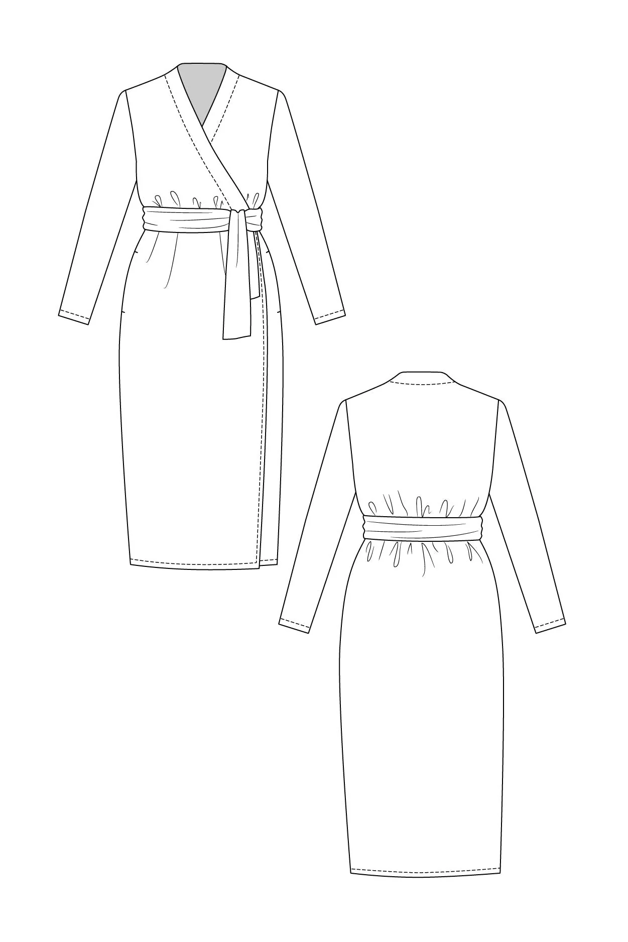 Olivia Wrap Dress - PDF Pattern - Named Clothing - Image 8
