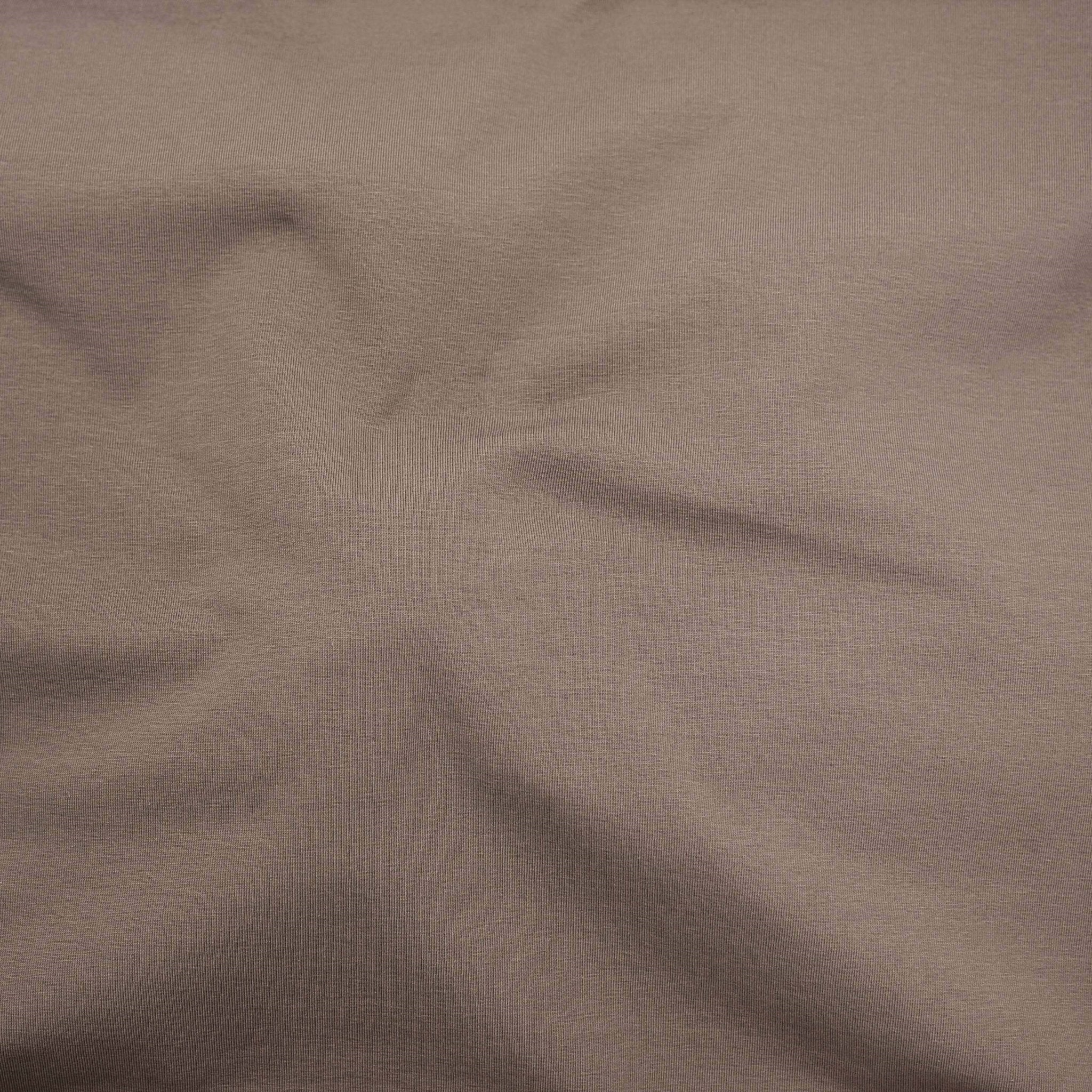 Oragnic Cotton Spandex Jersey Knit  - Taupe
