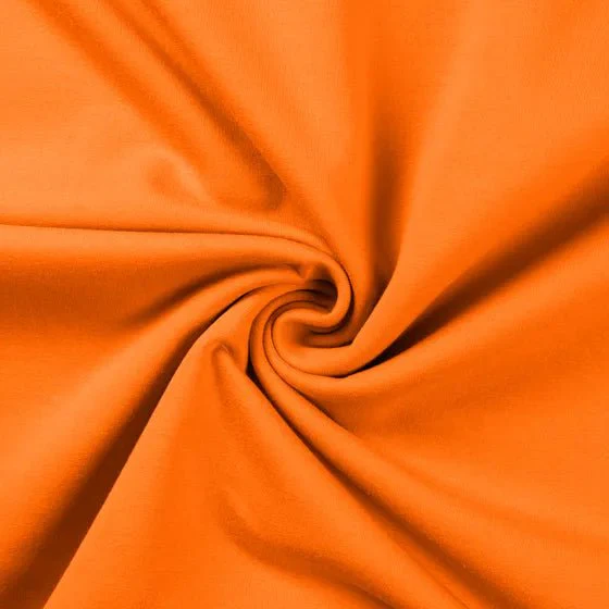 Orange 340 - European Import - Brushed Stretch French Terry - Image 2