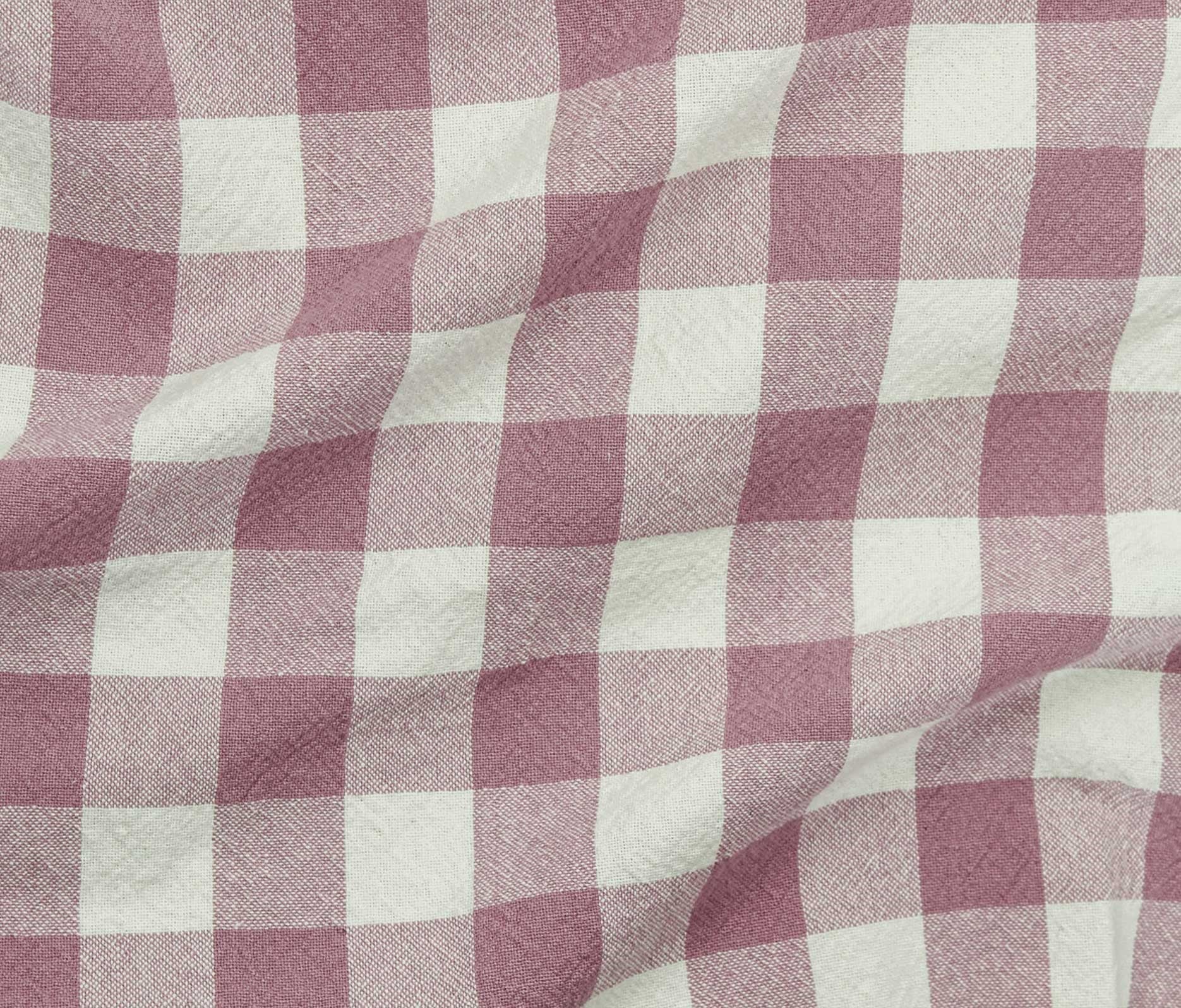 Organic Cotton Checkered - Vintage Rose