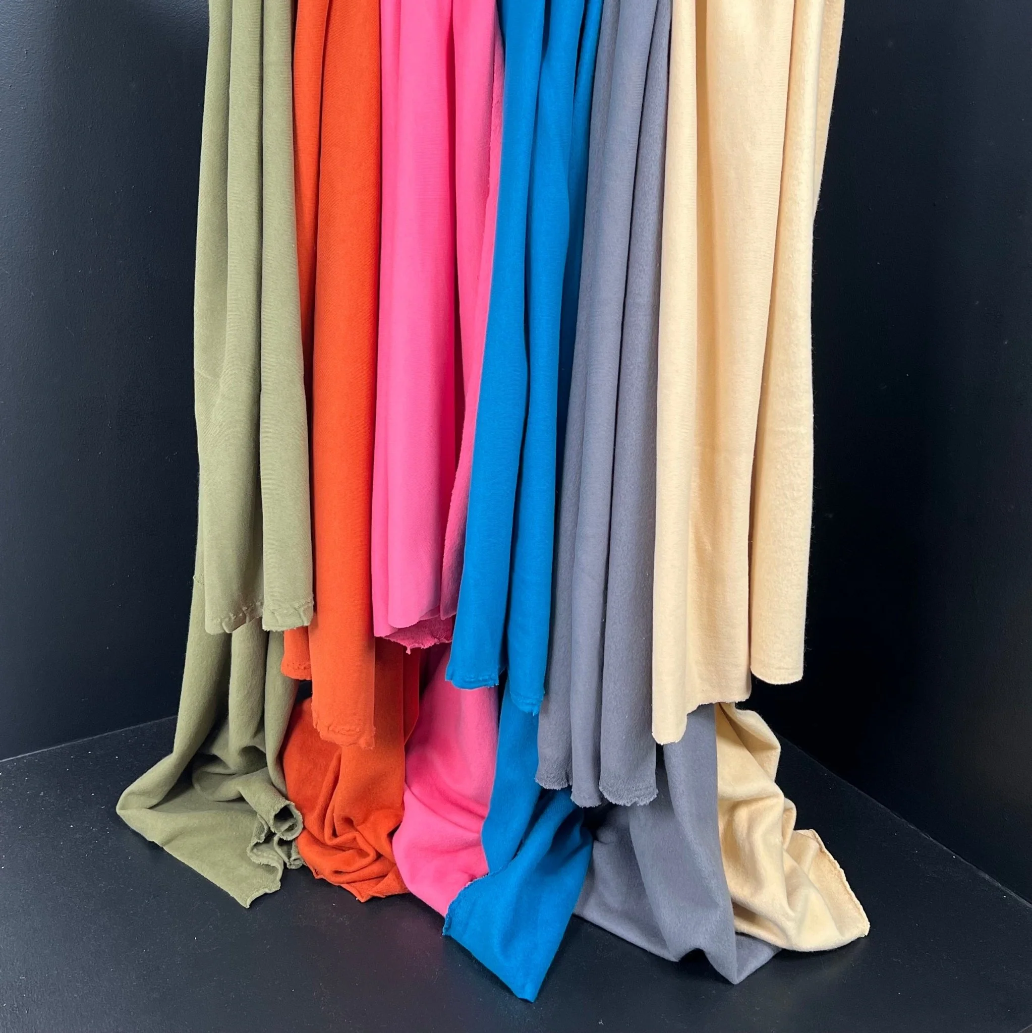 Organic Cotton Fleece 340gsm - Cinnamon Stick - Image 3
