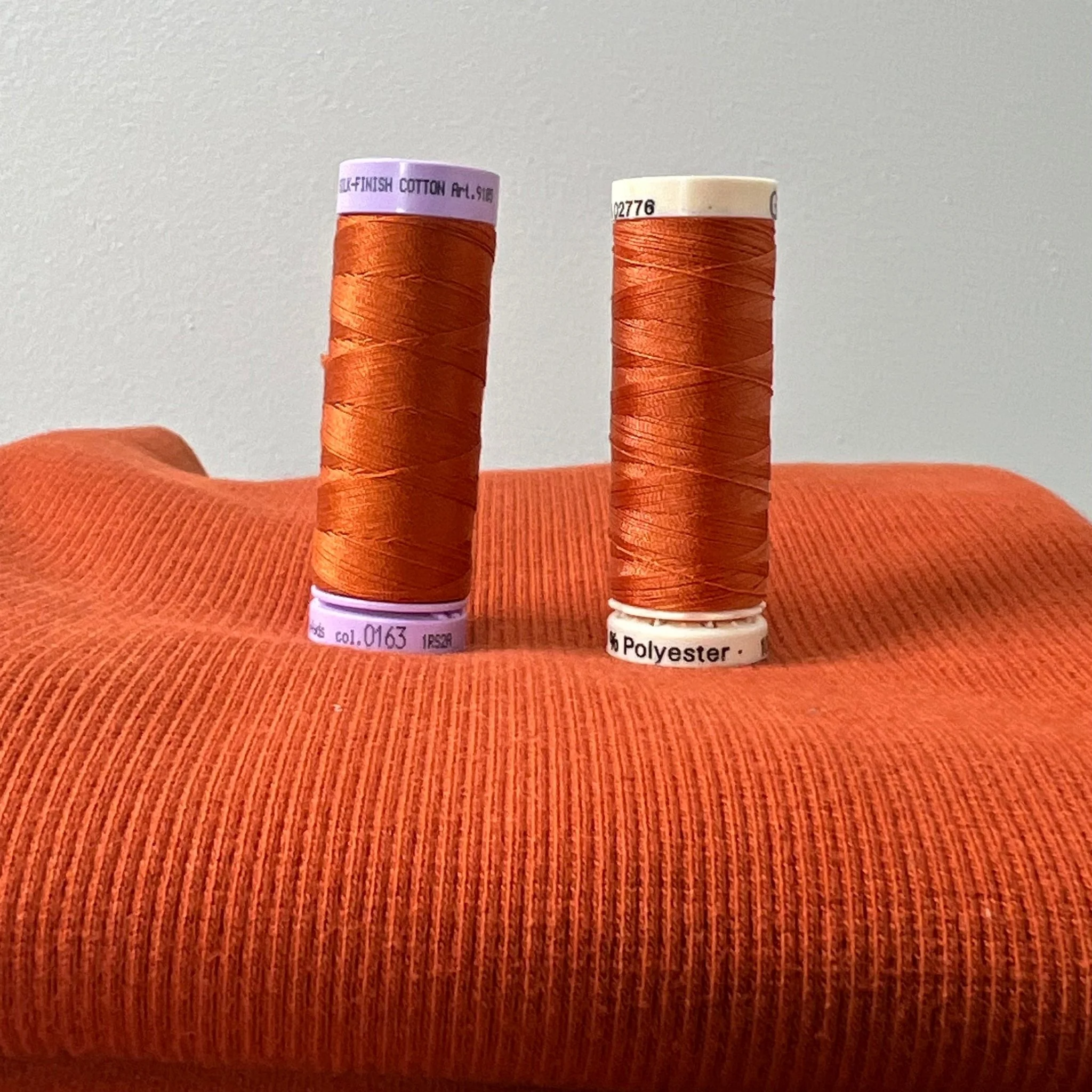 Organic Cotton Fleece 340gsm - Cinnamon Stick - Image 4
