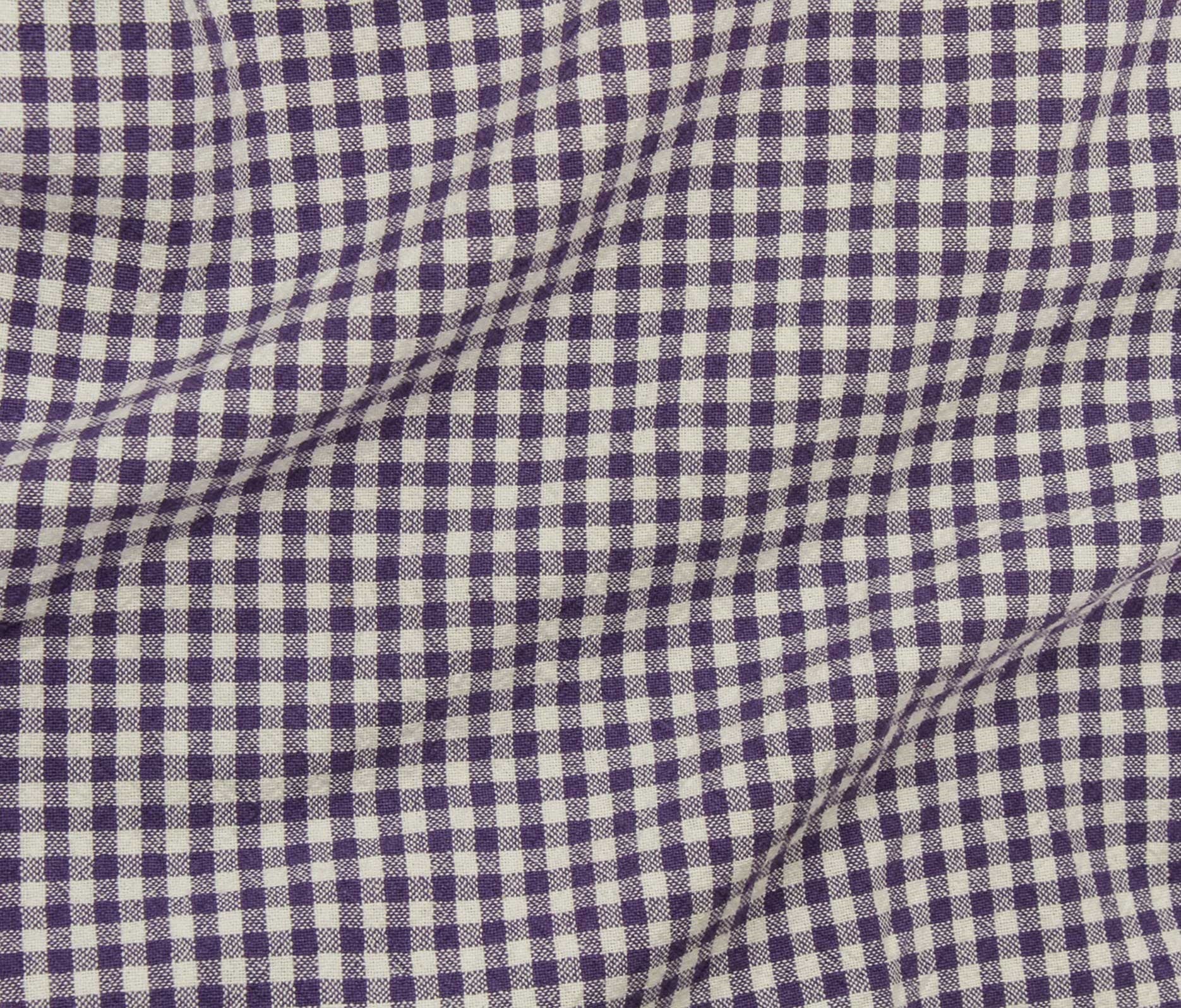 Organic Cotton Gingham - Purple Iris