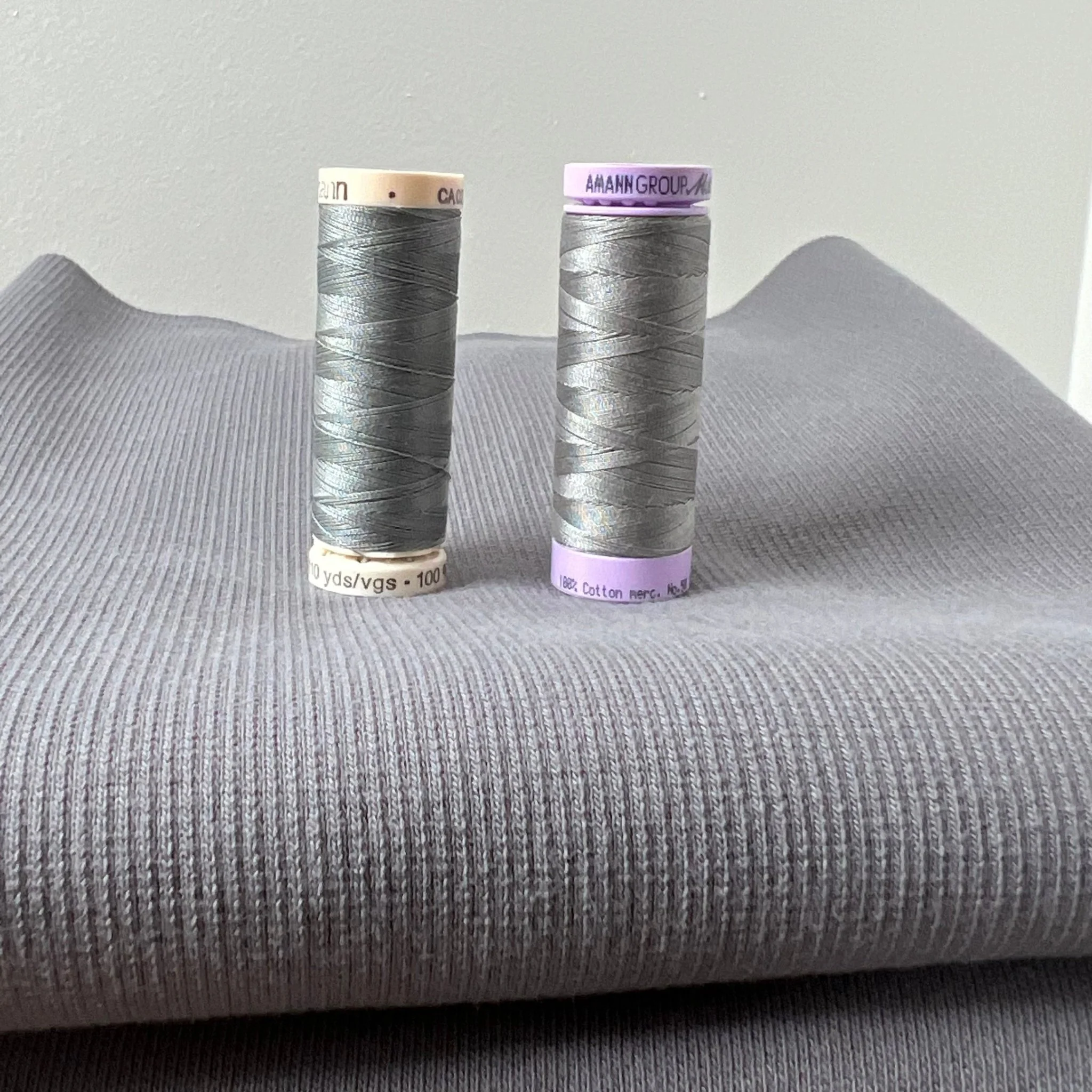 Organic Cotton Thermal / Waffle - Smoked Pearl - Image 3