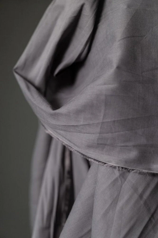 Organic Cotton Voile - Powder Grey - Merchant & Mills - Image 2