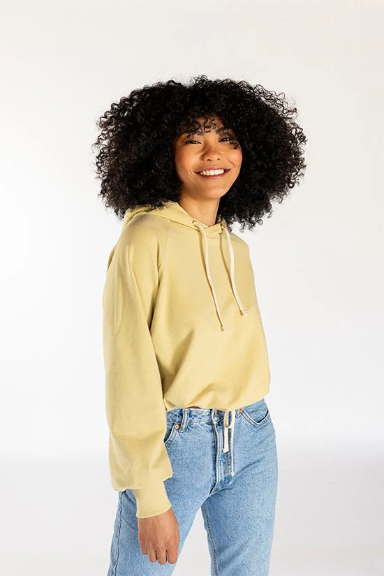 Page Cropped Hooded Sweatshirt Pattern - Chalk + Notch - Image 15