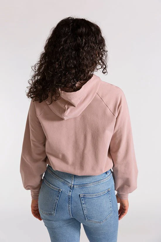 Page Cropped Hooded Sweatshirt Pattern - Chalk + Notch - Image 3