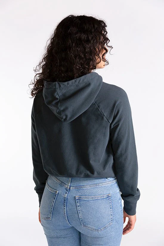 Page Cropped Hooded Sweatshirt Pattern - Chalk + Notch - Image 5