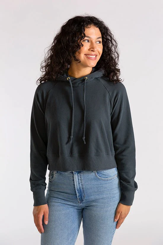 Page Cropped Hooded Sweatshirt Pattern - Chalk + Notch - Image 6