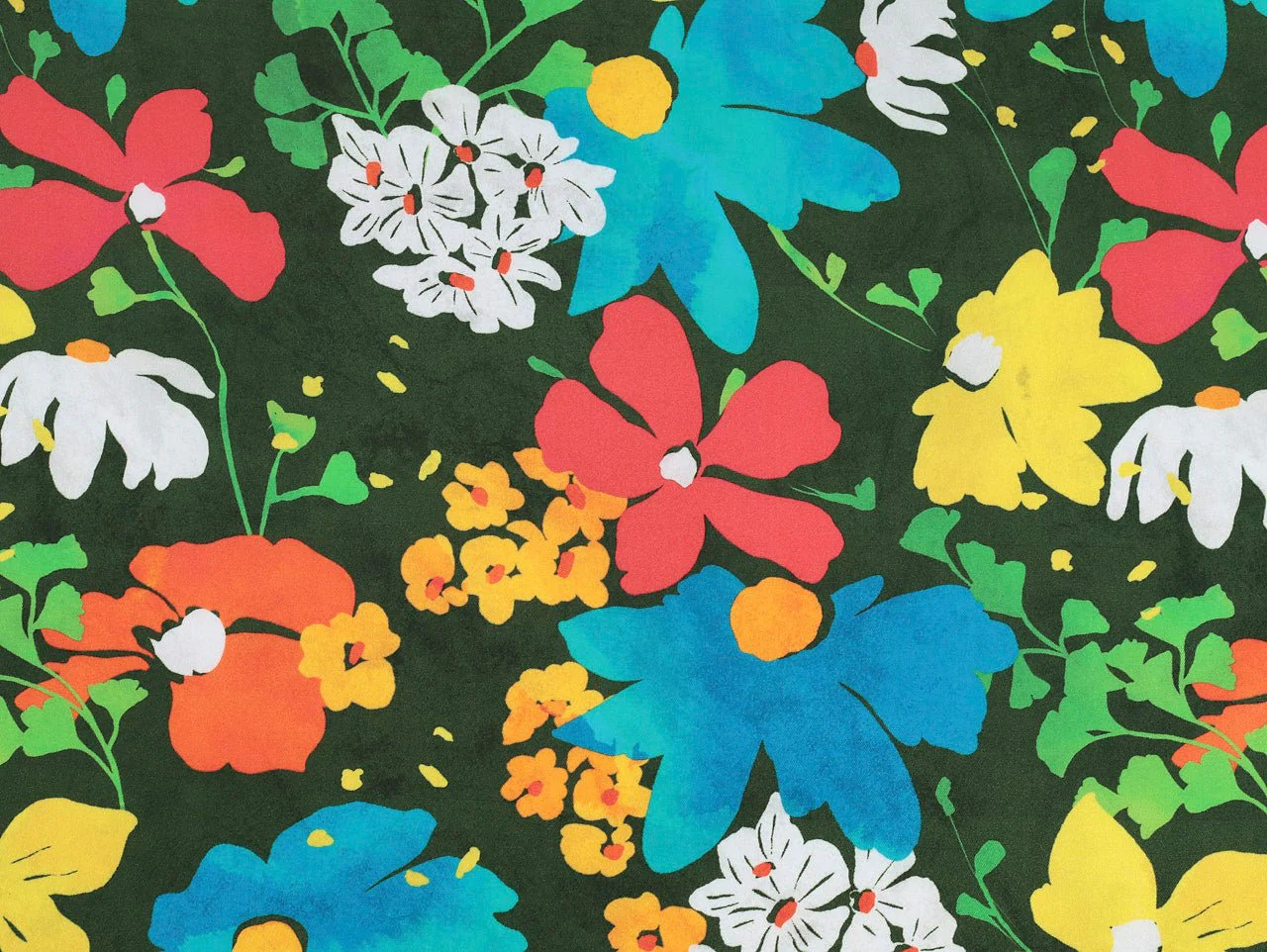 Paige Floral Viscose Twill - Green - Oeko-Tex 100 - Fabric Godmother - Image 4